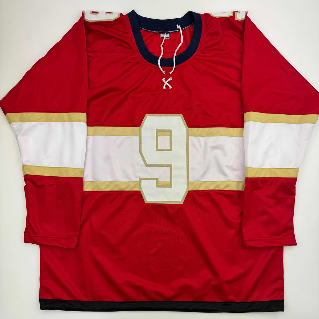 autographed-signed-sam-bennett-florida-red-hockey-jersey-jsa-coa