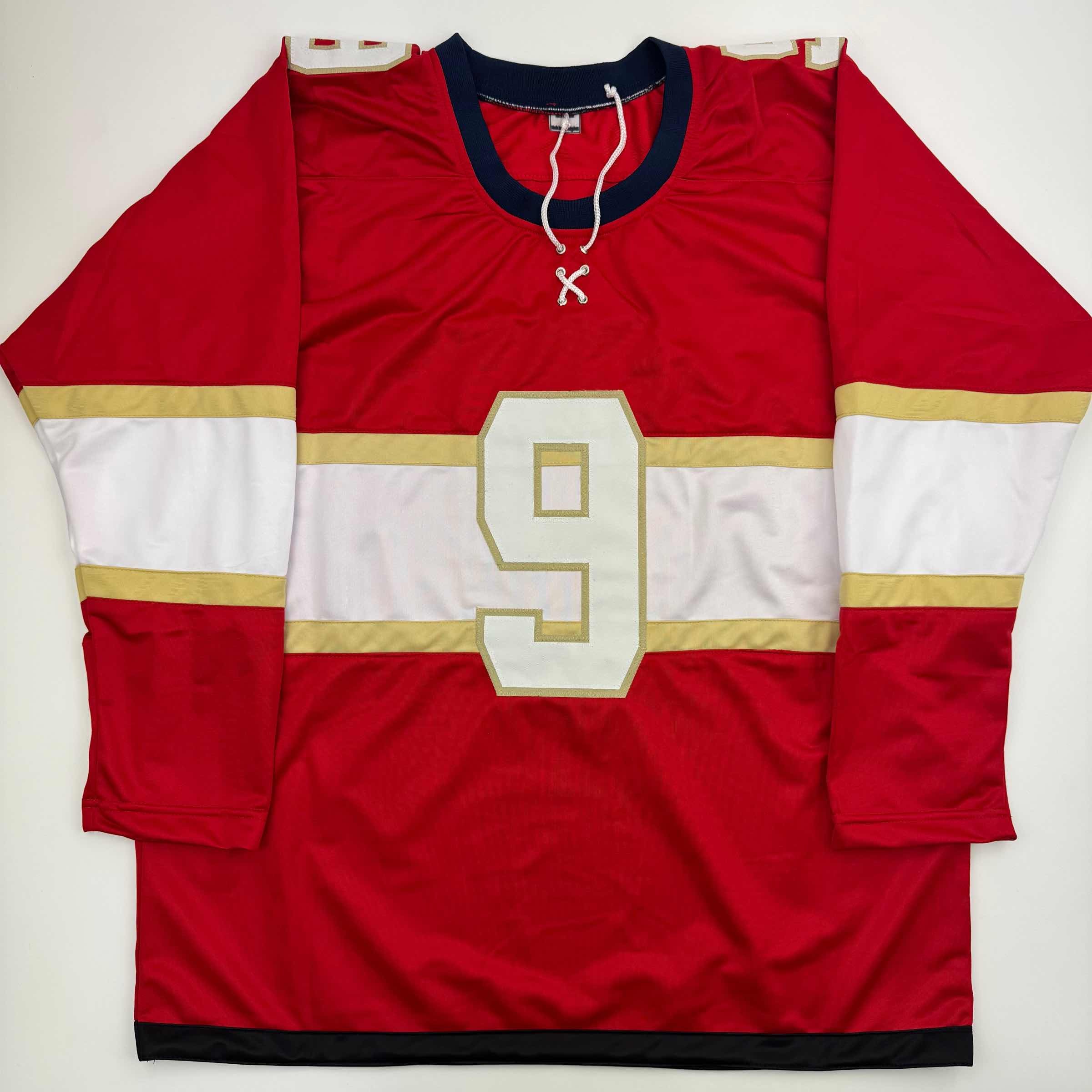 autographed-signed-sam-bennett-florida-red-hockey-jersey-jsa-coa