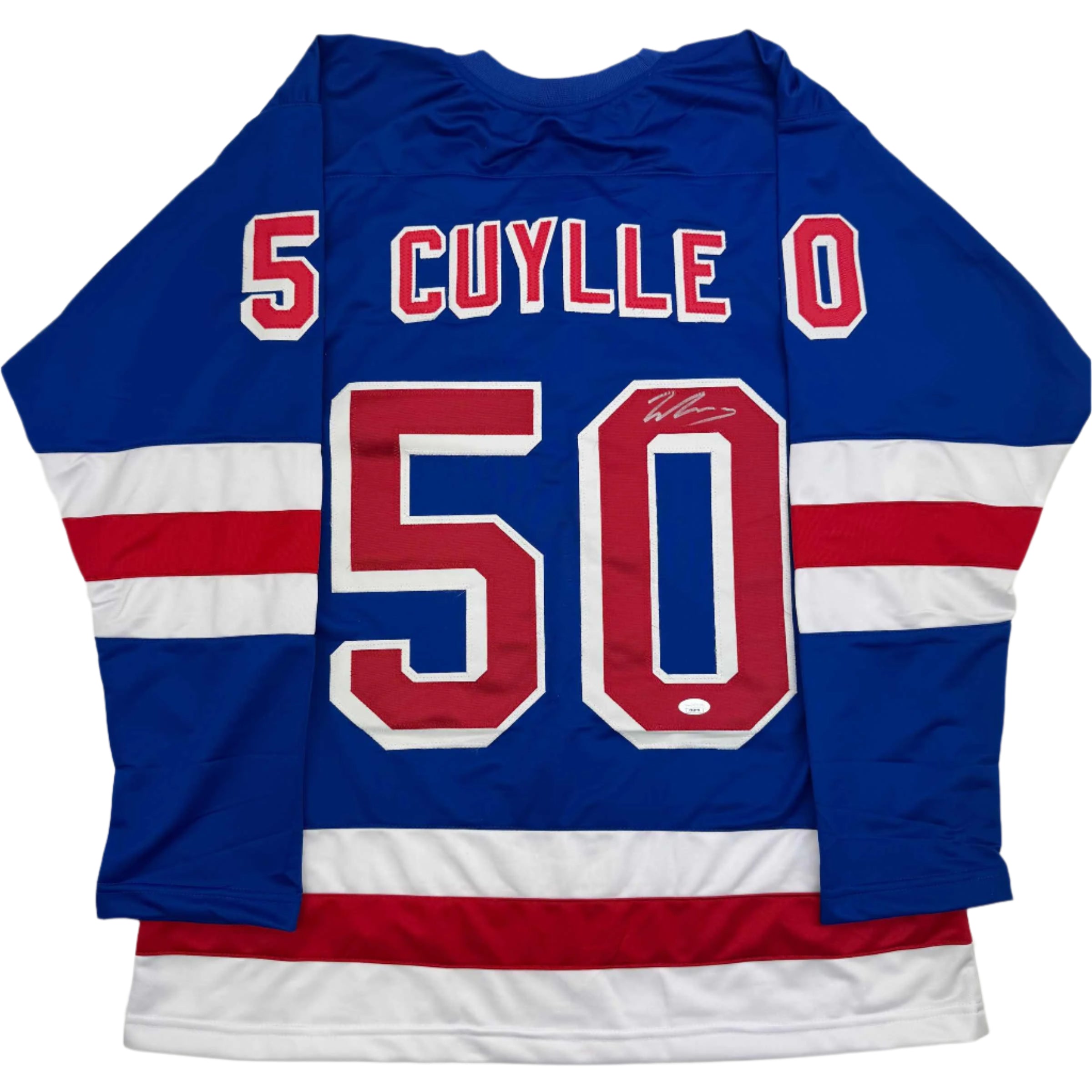 autographed-signed-will-cuylle-new-york-blue-hockey-jersey-jsa-coa