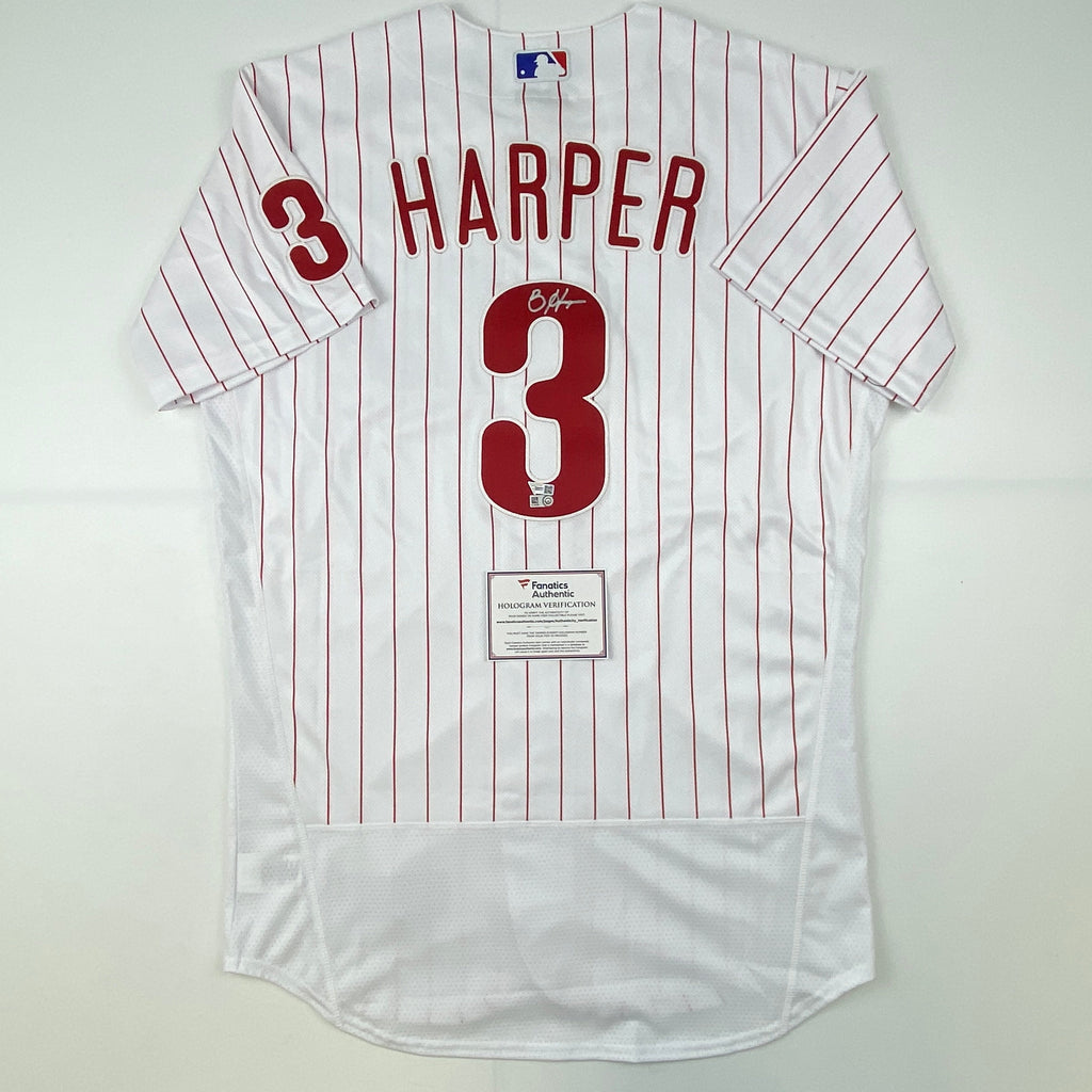 autographed-signed-bryce-harper-philadelphia-phillies-pinstripe-authentic-baseball-jersey-fanatics-mlb-coa