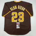 autographed-signed-fernando-tatis-jr-slam-diego-san-brown-baseball-jersey-jsa-coa