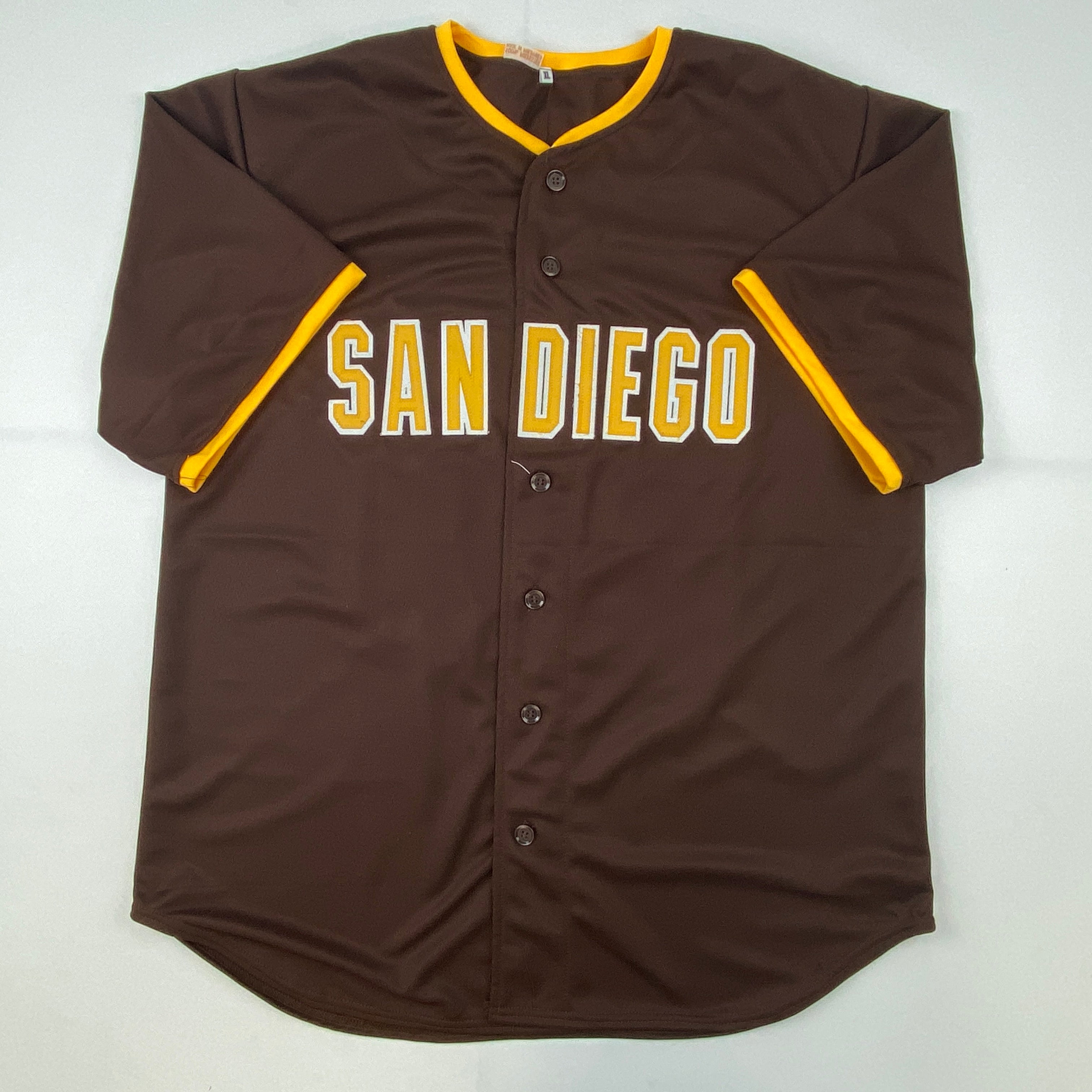 autographed-signed-fernando-tatis-jr-slam-diego-san-brown-baseball-jersey-jsa-coa