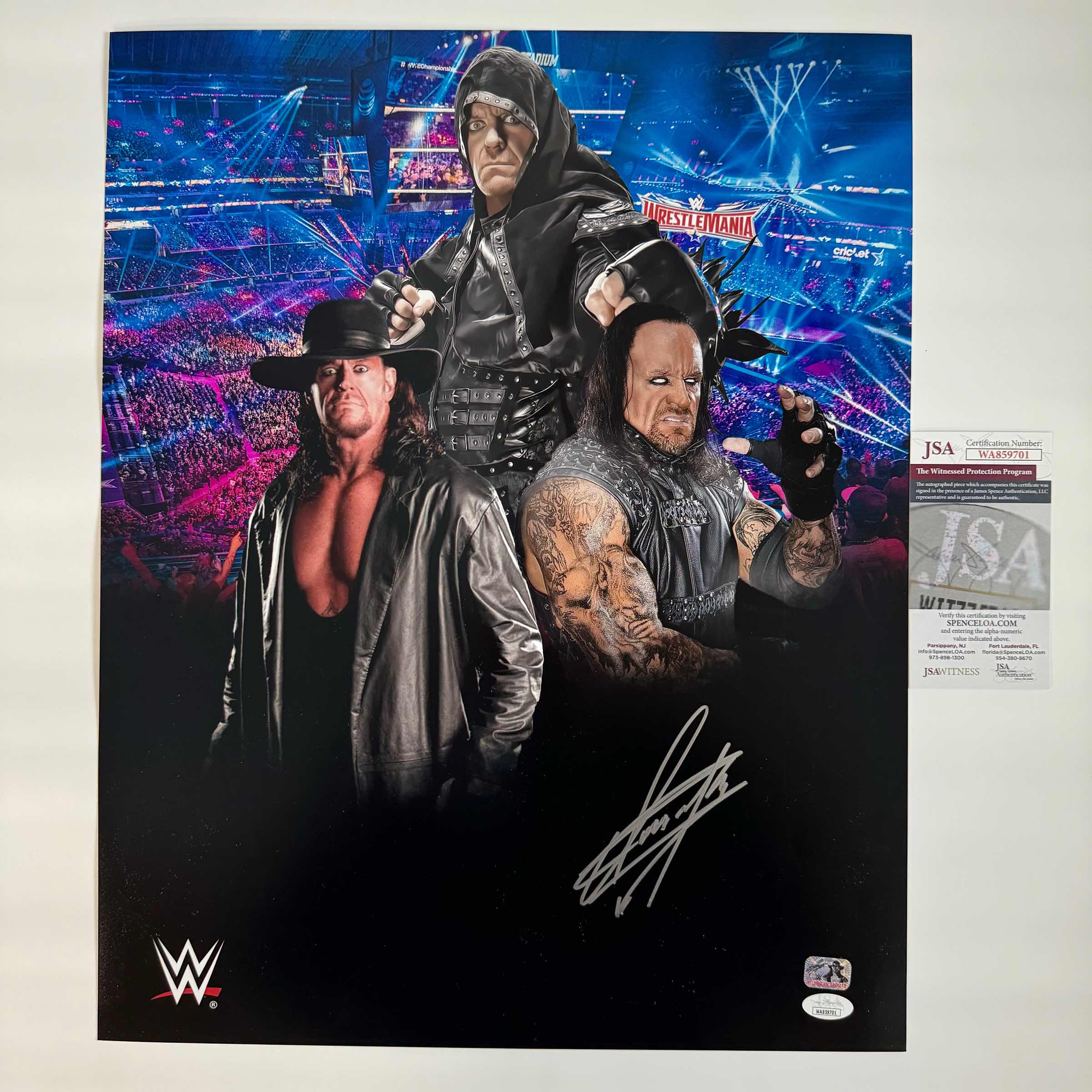 autographed-signed-mark-william-calaway-the-undertaker-16x20-wwe-wrestling-photo-jsa-coa