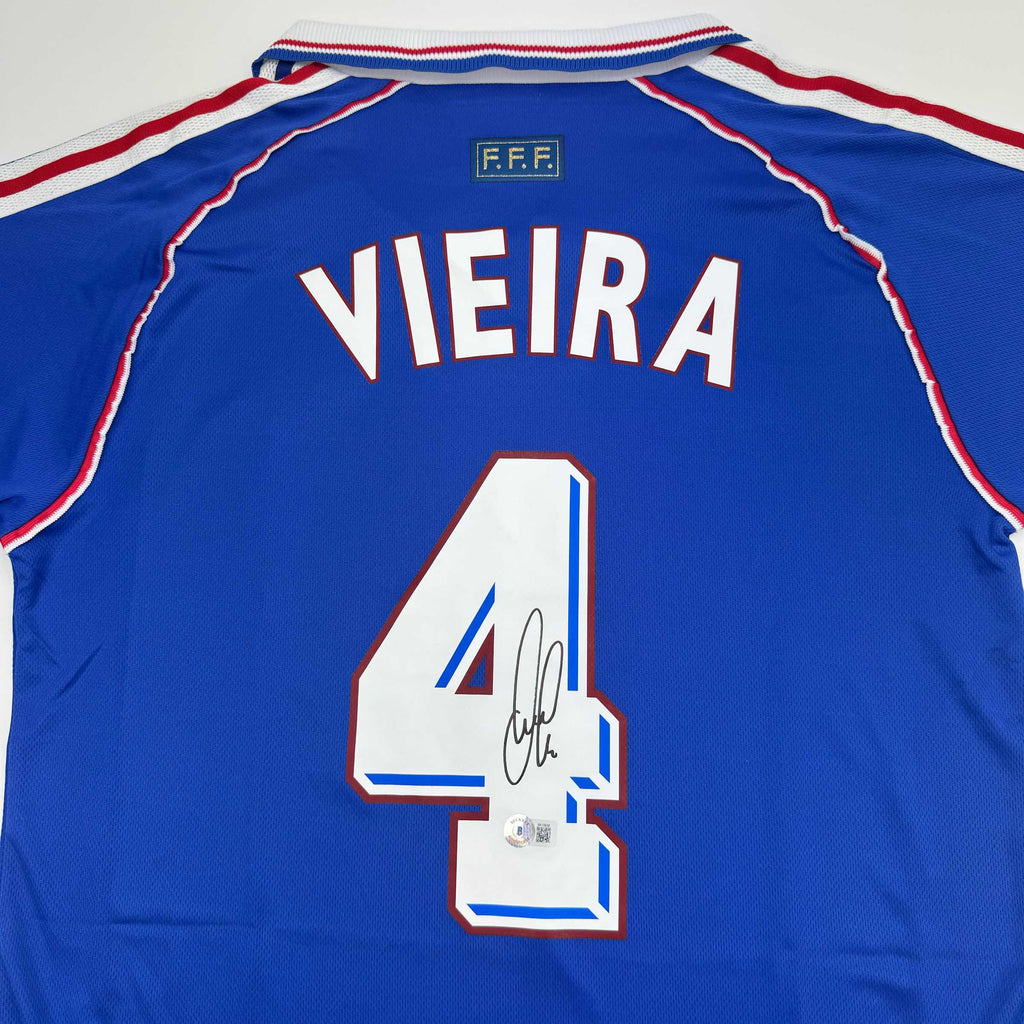 autographed-signed-patrick-vieira-france-french-national-team-blue-soccer-jersey-beckett-bas-coa