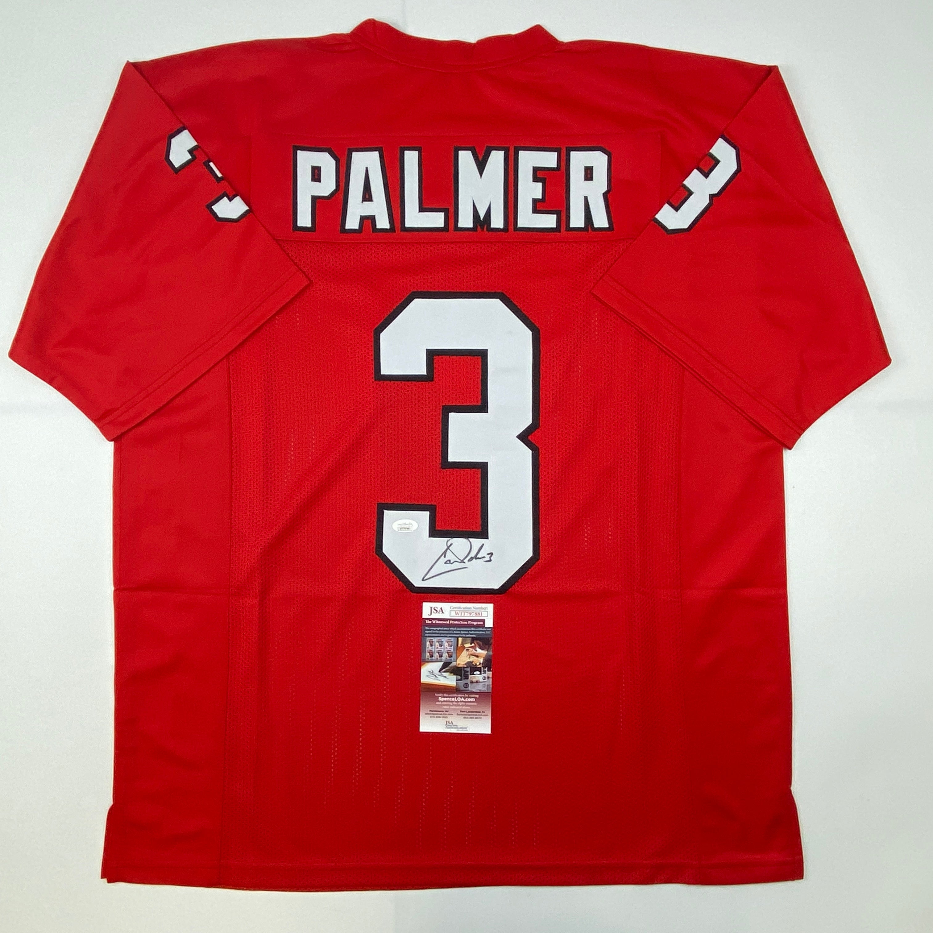 autographed-signed-carson-palmer-arizona-red-football-jersey-jsa-coa