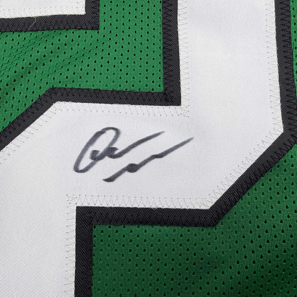 autographed-signed-quinyon-mitchell-philadelphia-kelly-green-football-jersey-jsa-coa