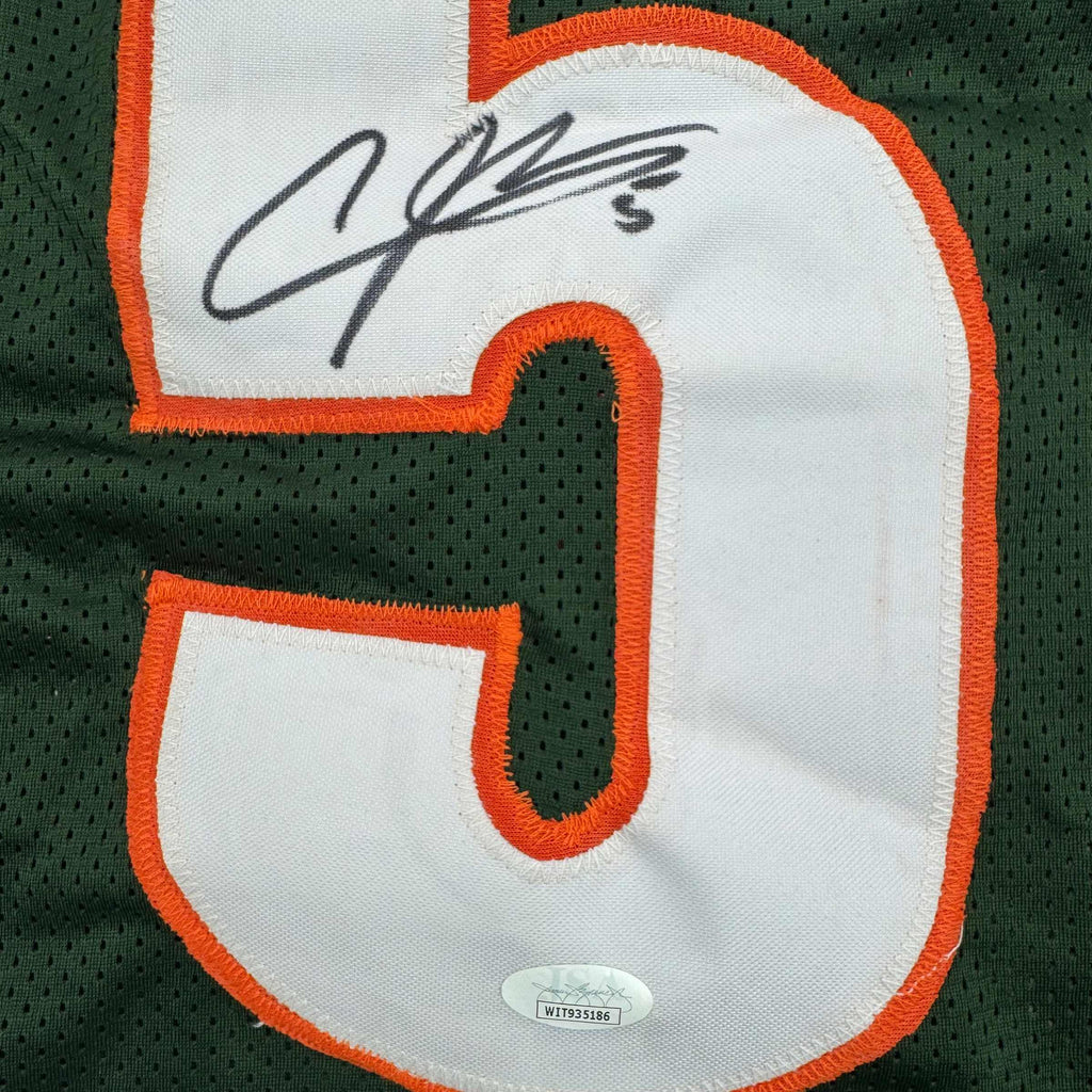 autographed-signed-andre-johnson-miami-green-college-football-jersey-jsa-coa