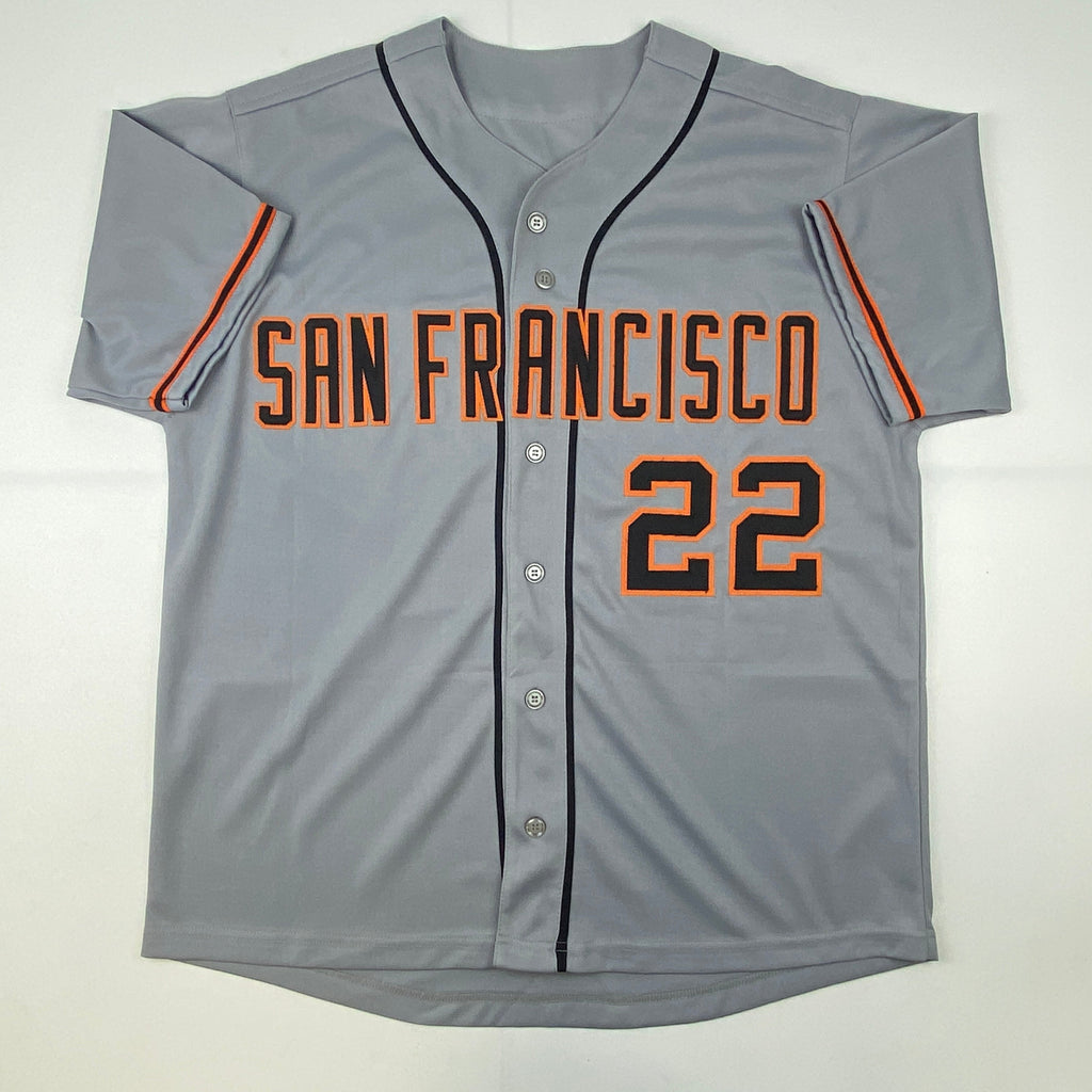 autographed-signed-jack-clark-the-ripper-san-francisco-grey-baseball-jersey-jsa-coa