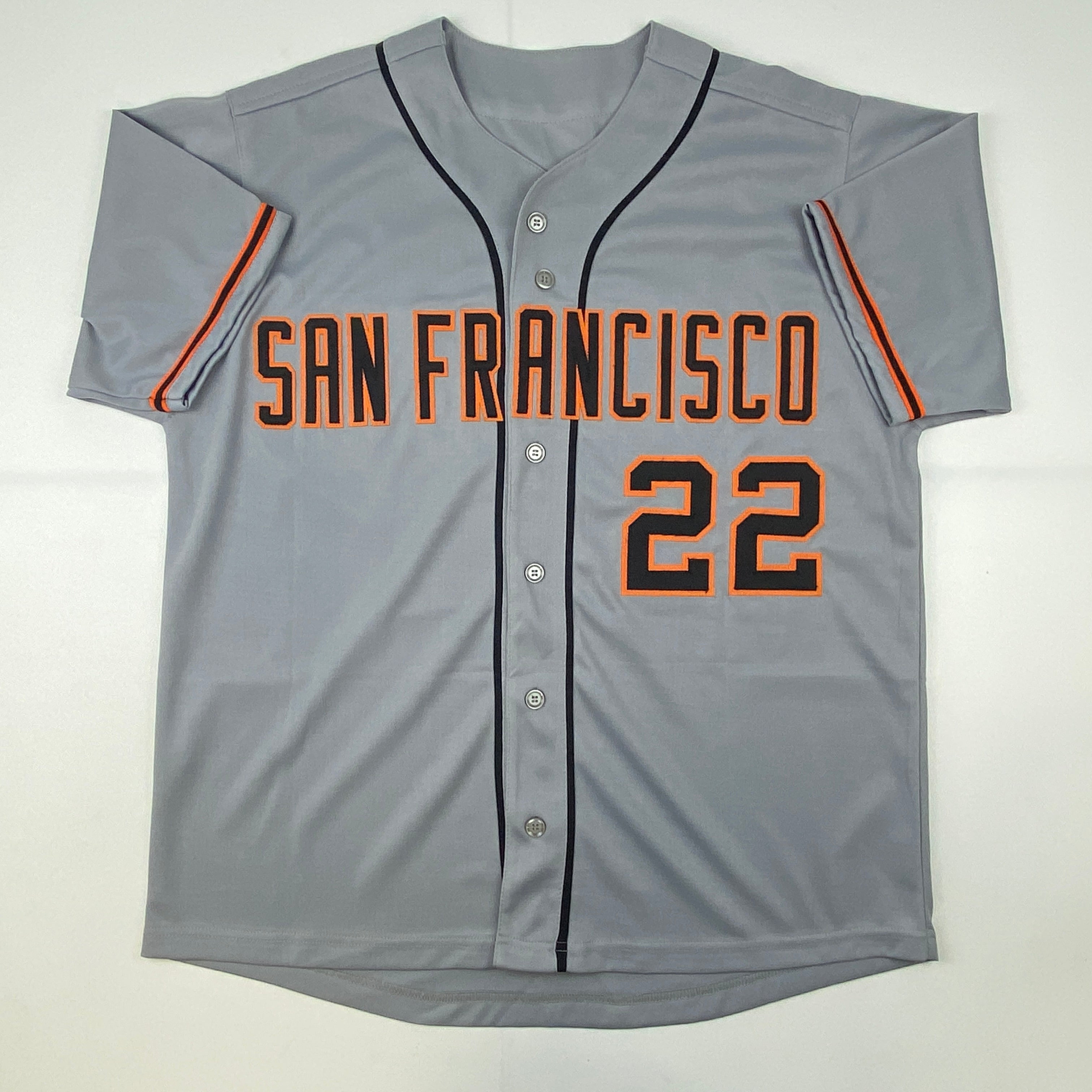 autographed-signed-jack-clark-the-ripper-san-francisco-grey-baseball-jersey-jsa-coa