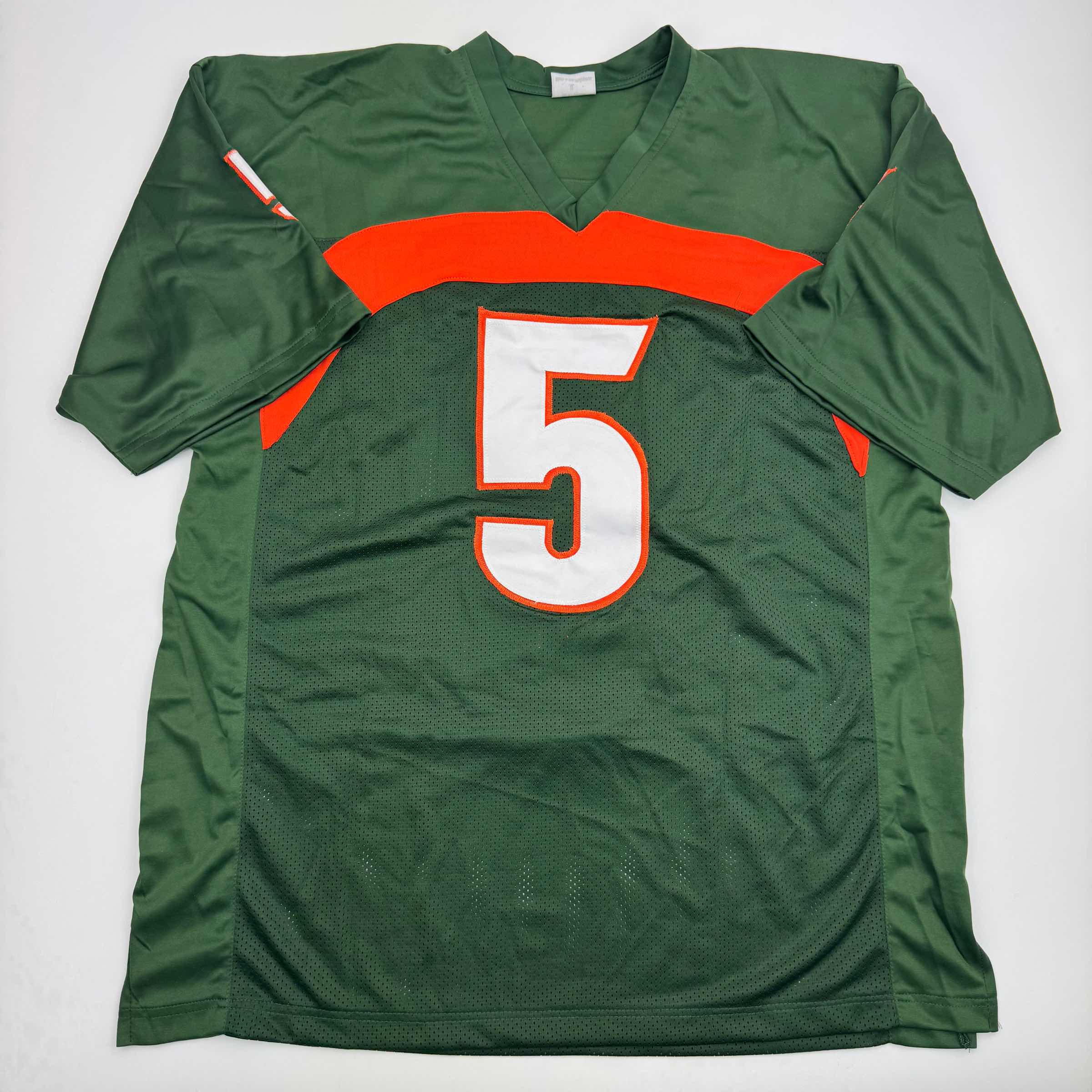 autographed-signed-andre-johnson-miami-green-college-football-jersey-jsa-coa