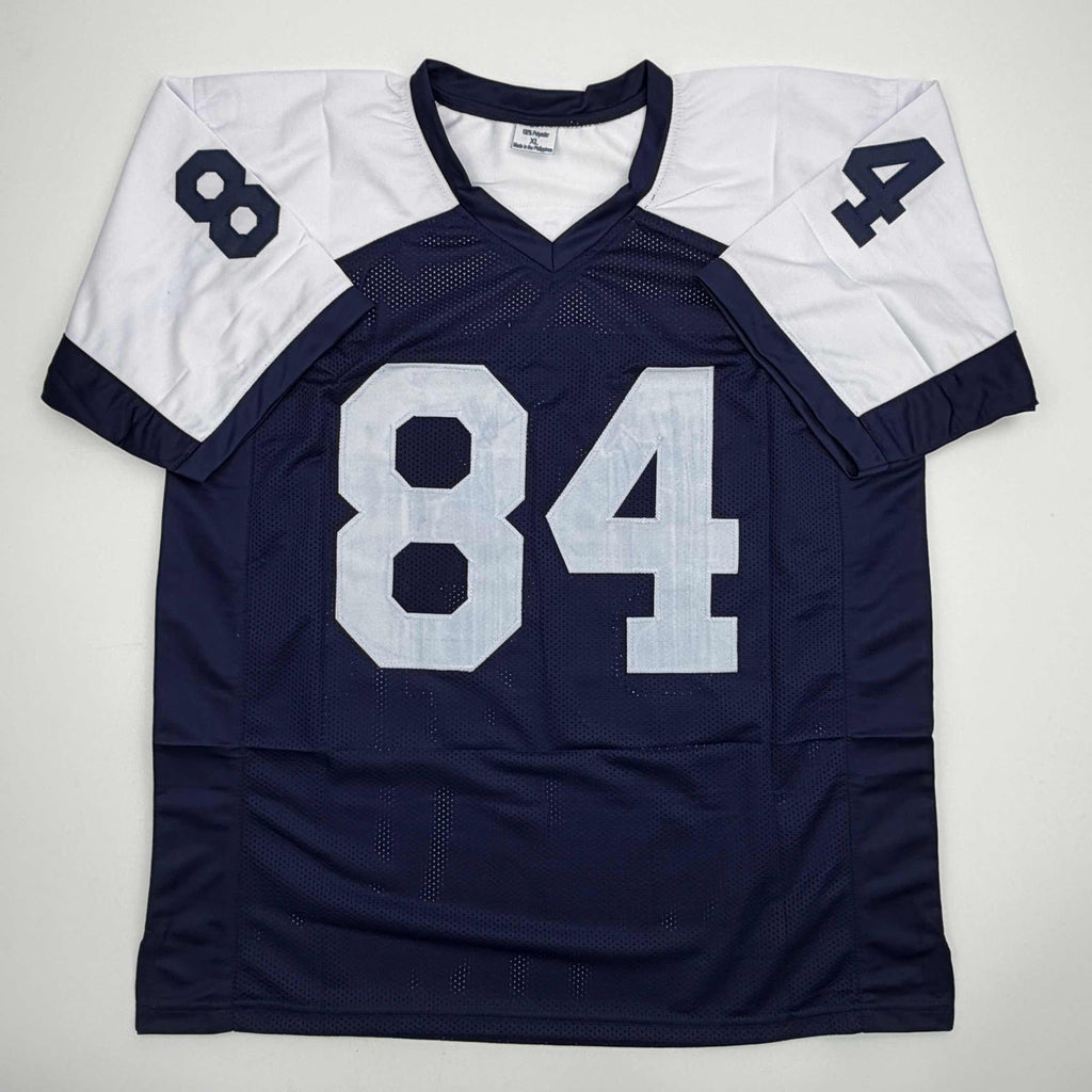 autographed-signed-jay-novacek-dallas-thanksgiving-day-football-jersey-beckett-bas-coa