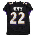 autographed-signed-derrick-henry-baltimore-black-football-jersey-jsa-coa