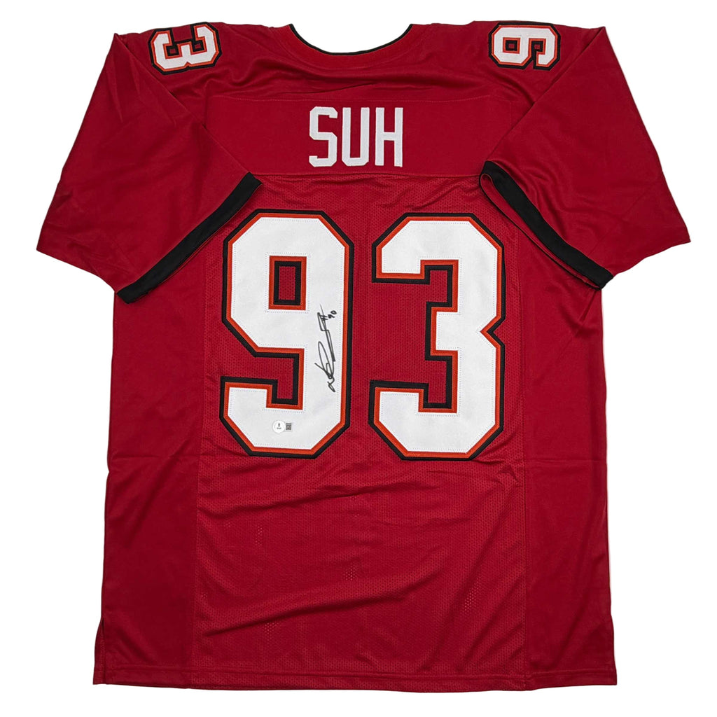 autographed-signed-ndamukong-suh-tampa-bay-red-football-jersey-beckett-bas-coa