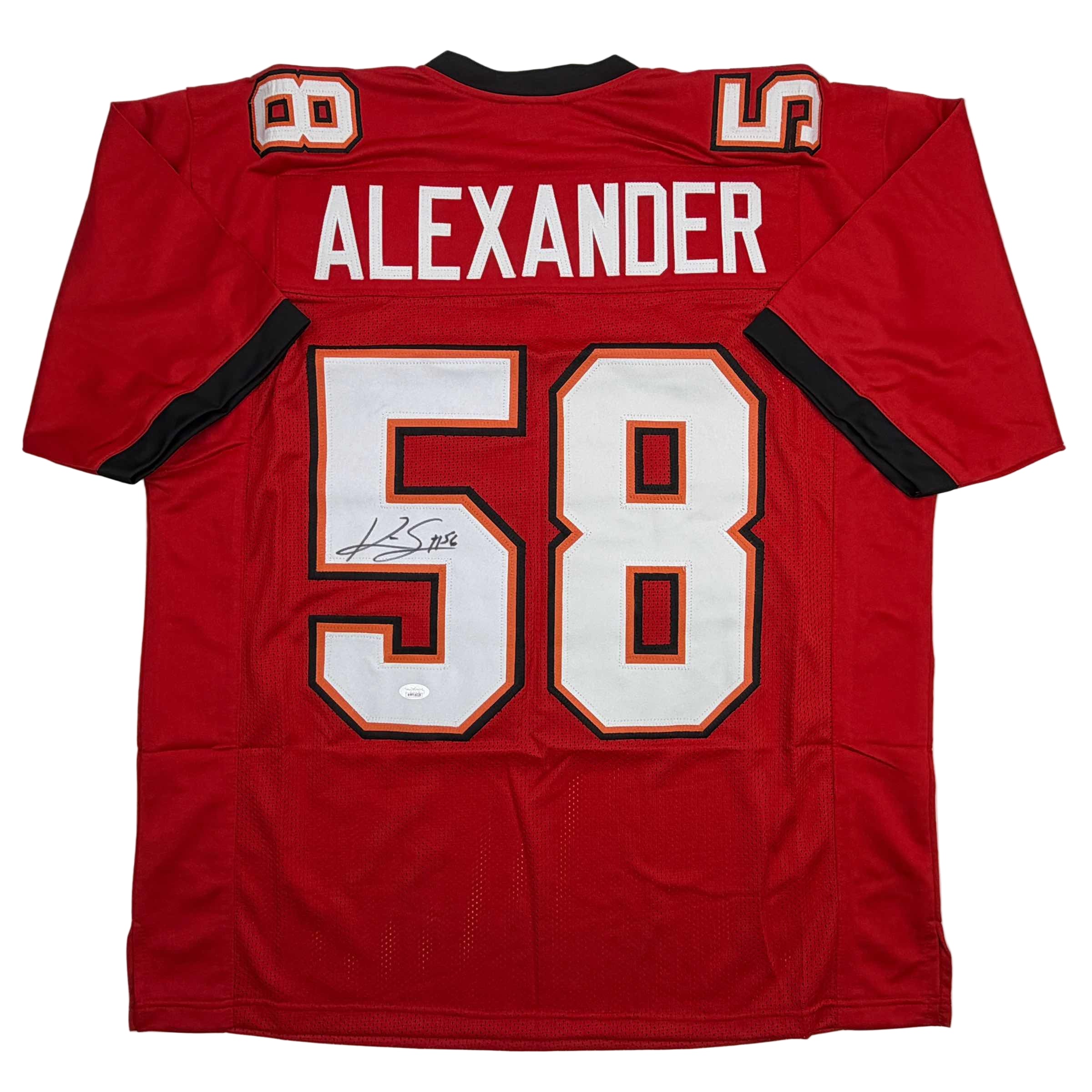 autographed-signed-kwon-alexander-tampa-bay-red-football-jersey-jsa-coa