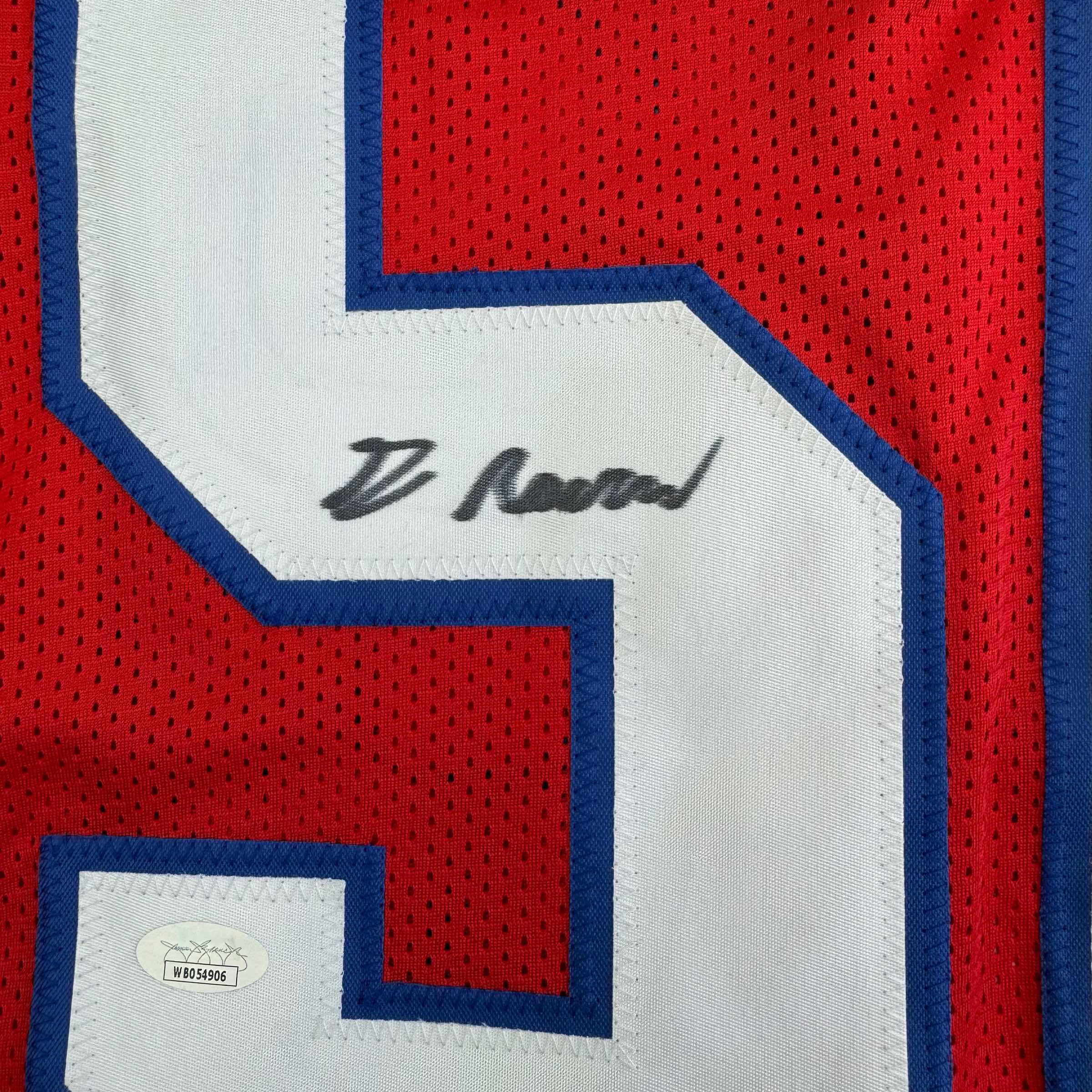 autographed-signed-greg-rousseau-buffalo-red-football-jersey-jsa-coa