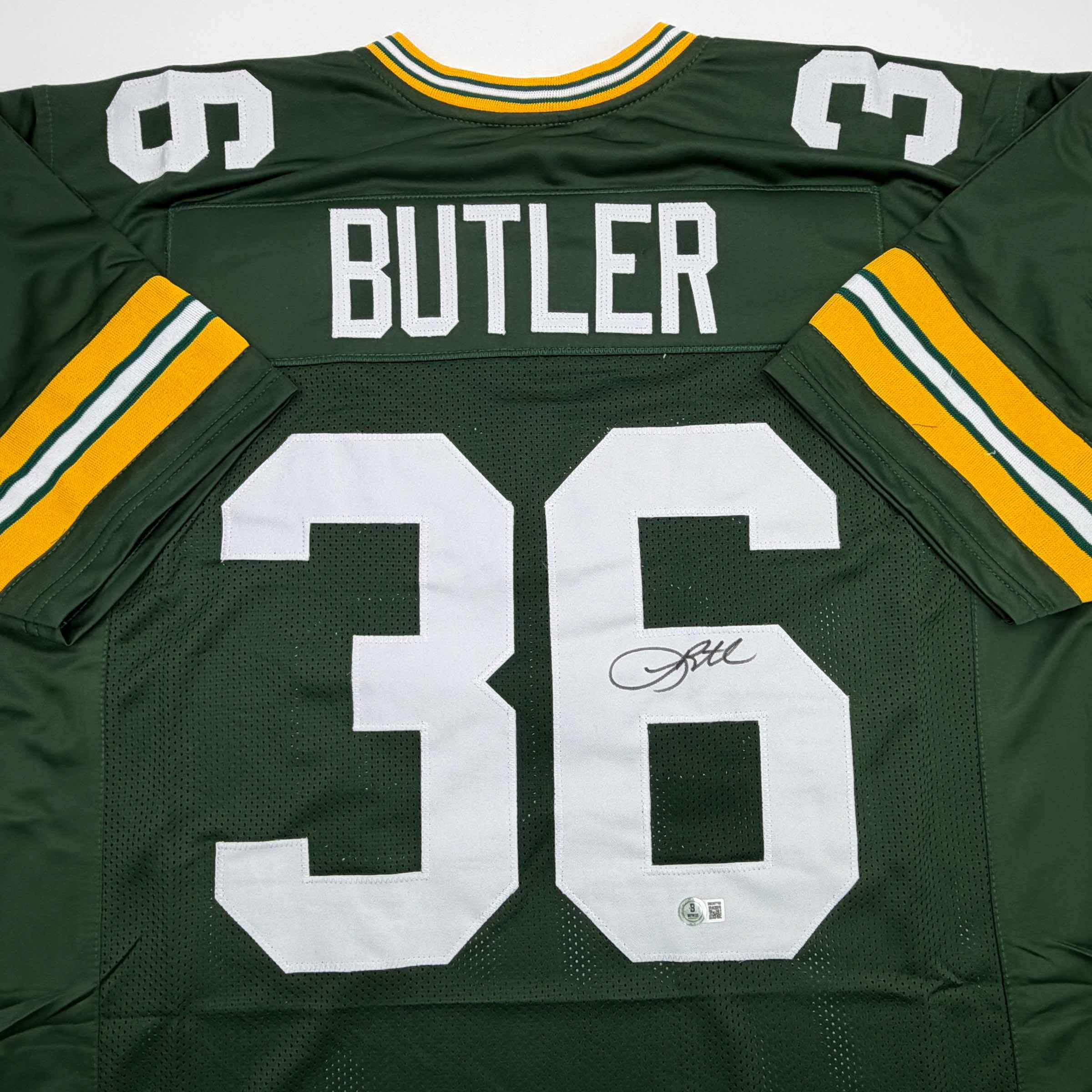autographed-signed-leroy-butler-green-bay-green-football-jersey-beckett-bas-coa