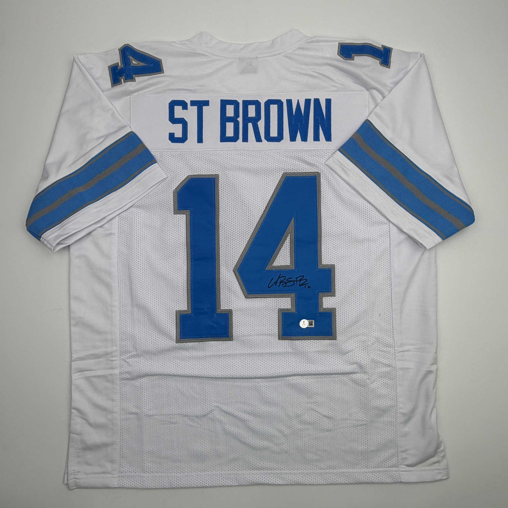 autographed-signed-amon-ra-st-brown-detroit-white-football-jersey-beckett-bas-coa