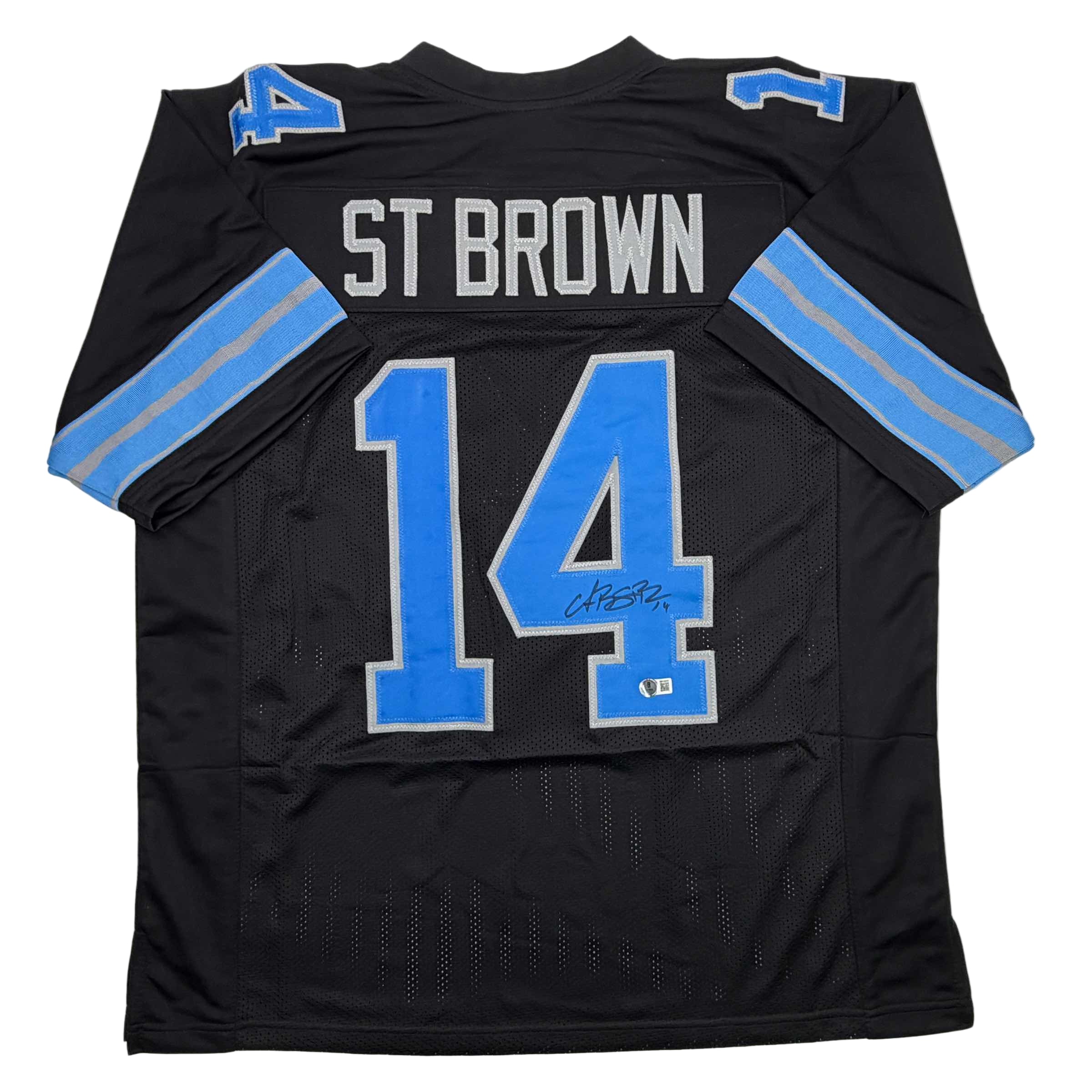 autographed-signed-amon-ra-st-brown-detroit-black-football-jersey-beckett-bas-coa