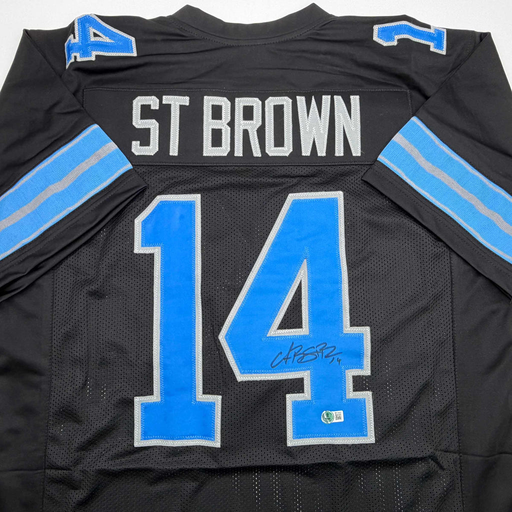 autographed-signed-amon-ra-st-brown-detroit-black-football-jersey-beckett-bas-coa