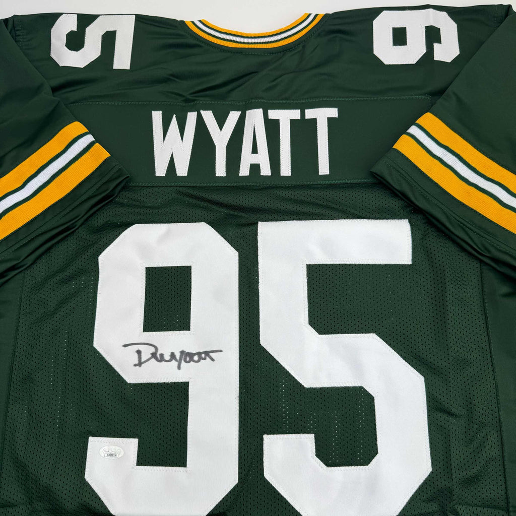 autographed-signed-devonte-wyatt-green-bay-green-football-jersey-jsa-coa