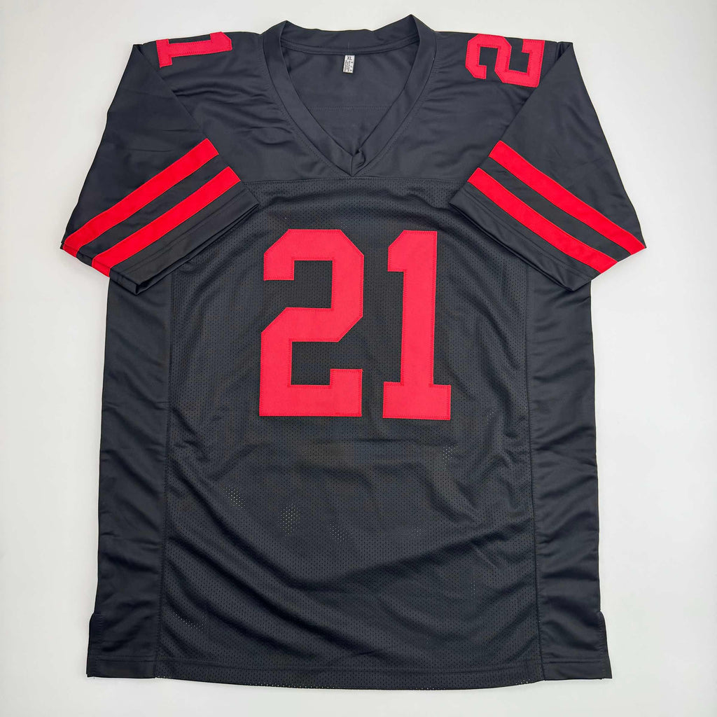 autographed-signed-frank-gore-san-francisco-black-football-jersey-beckett-bas-coa