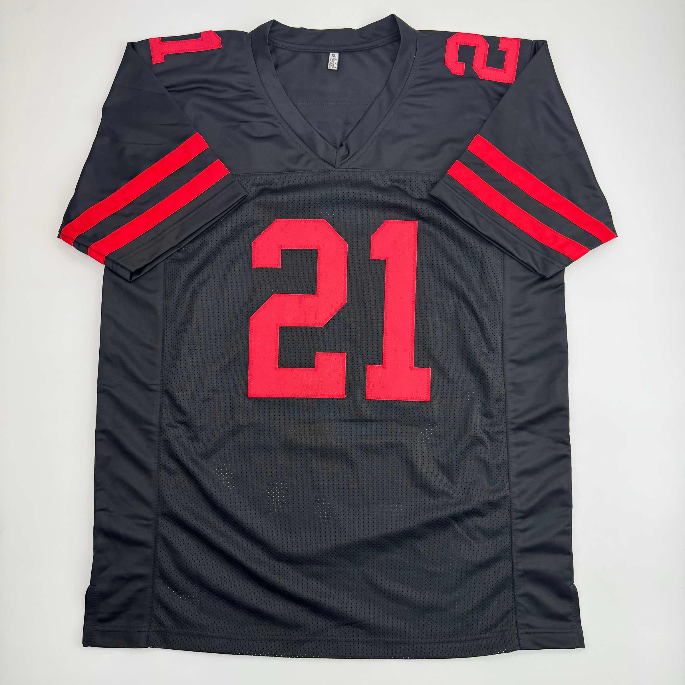 autographed-signed-frank-gore-san-francisco-black-football-jersey-beckett-bas-coa