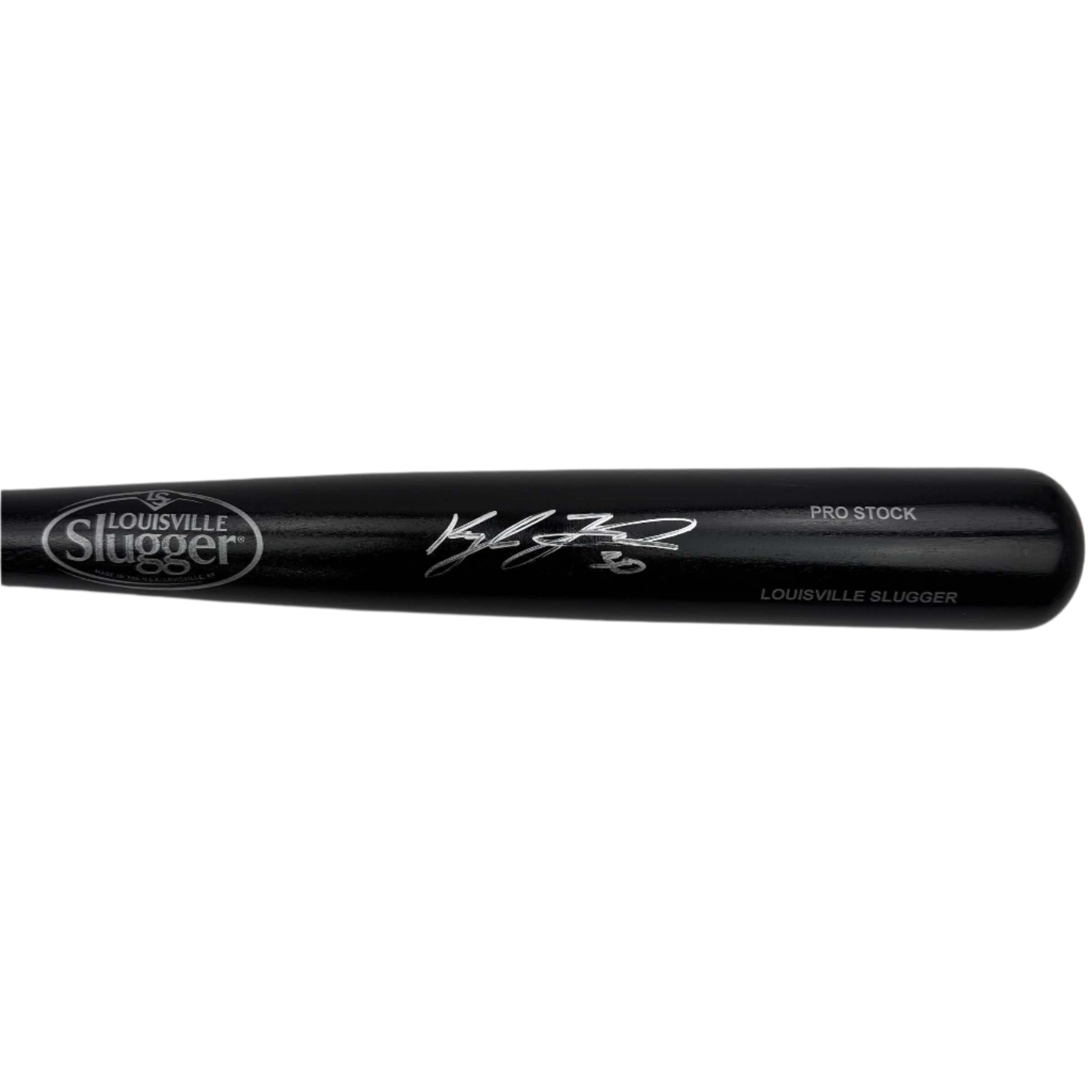 autographed-signed-kyle-tucker-black-louisville-slugger-baseball-bat-beckett-bas-coa