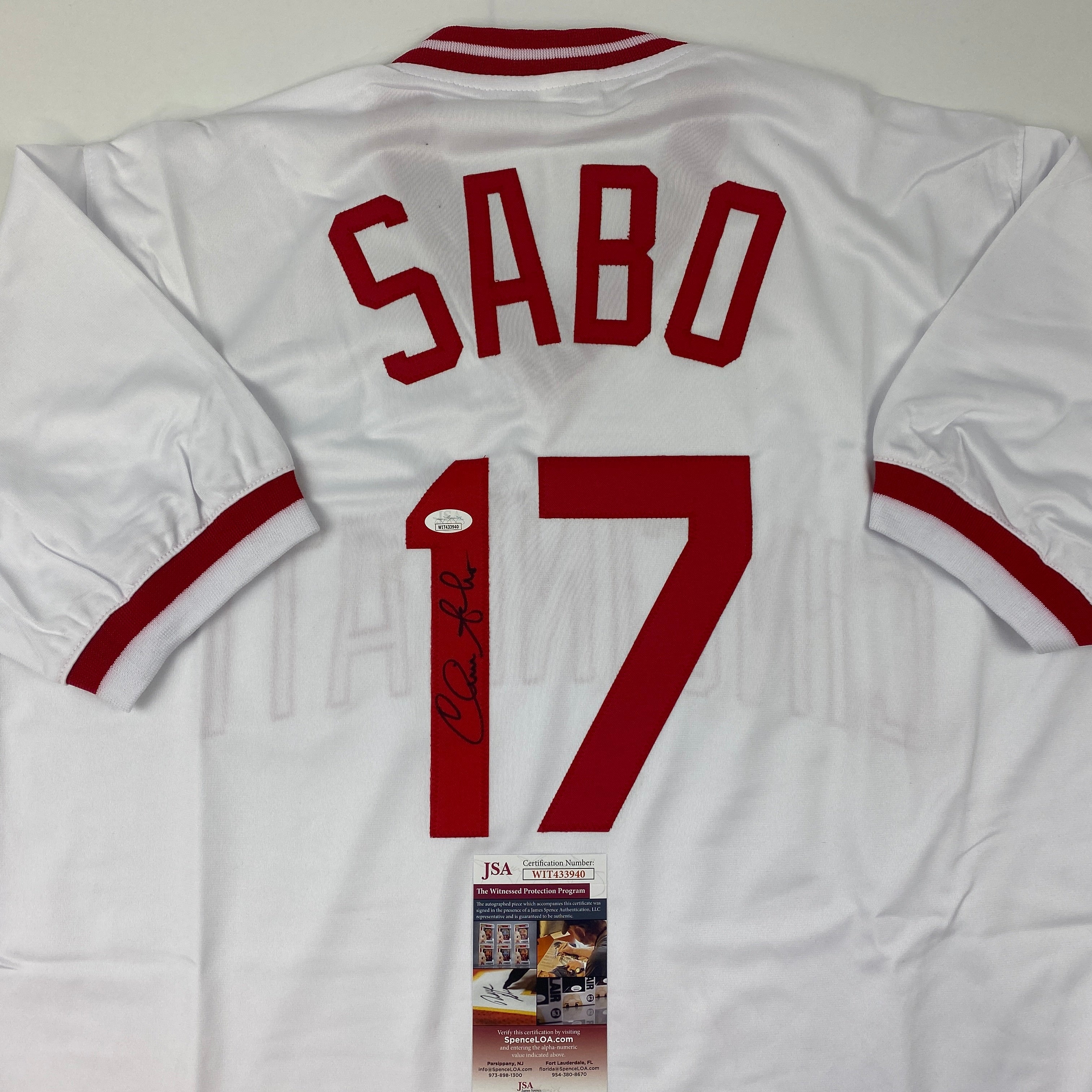 autographed-signed-chris-sabo-cincinnati-white-baseball-jersey-jsa-coa