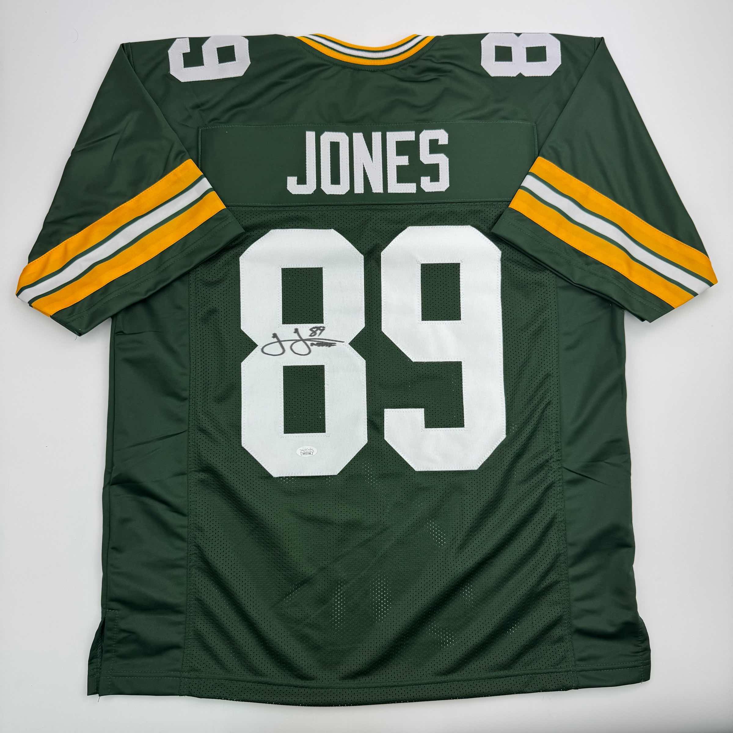 autographed-signed-james-jones-green-bay-green-football-jersey-jsa-coa