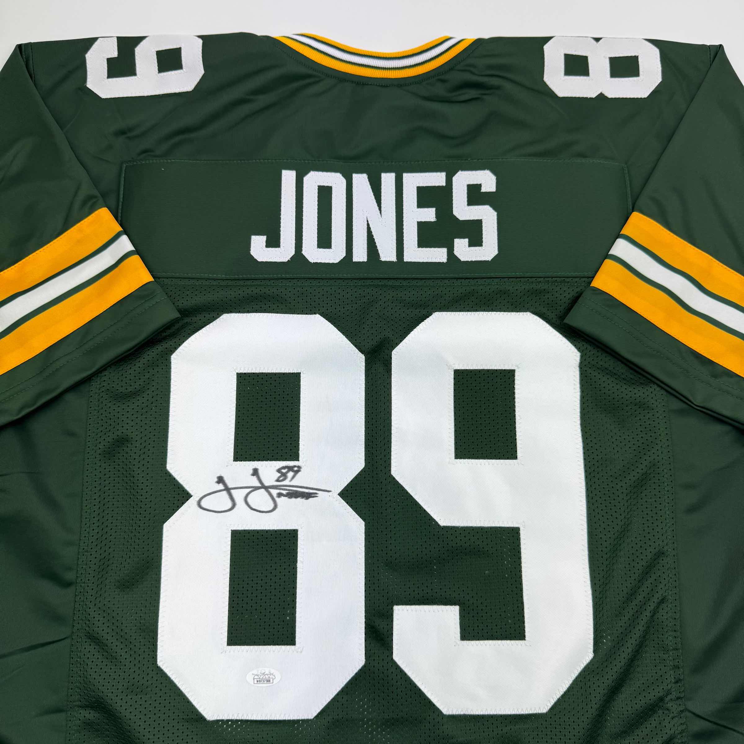 autographed-signed-james-jones-green-bay-green-football-jersey-jsa-coa