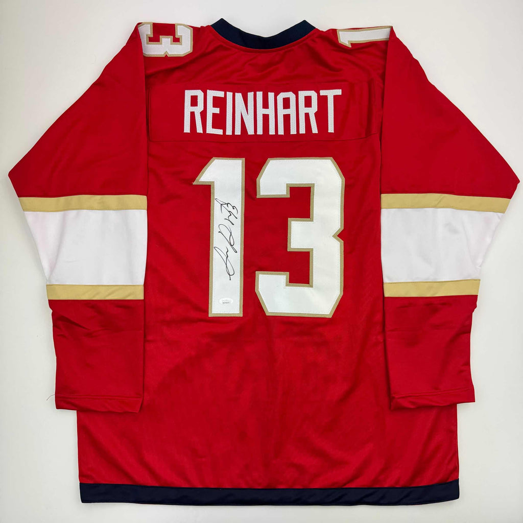 autographed-signed-sam-reinhart-florida-red-hockey-jersey-jsa-coa