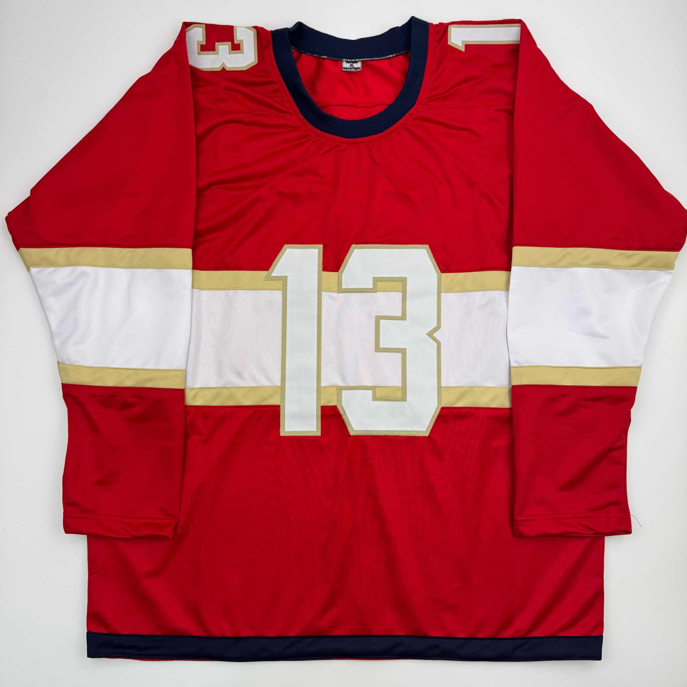 autographed-signed-sam-reinhart-florida-red-hockey-jersey-jsa-coa