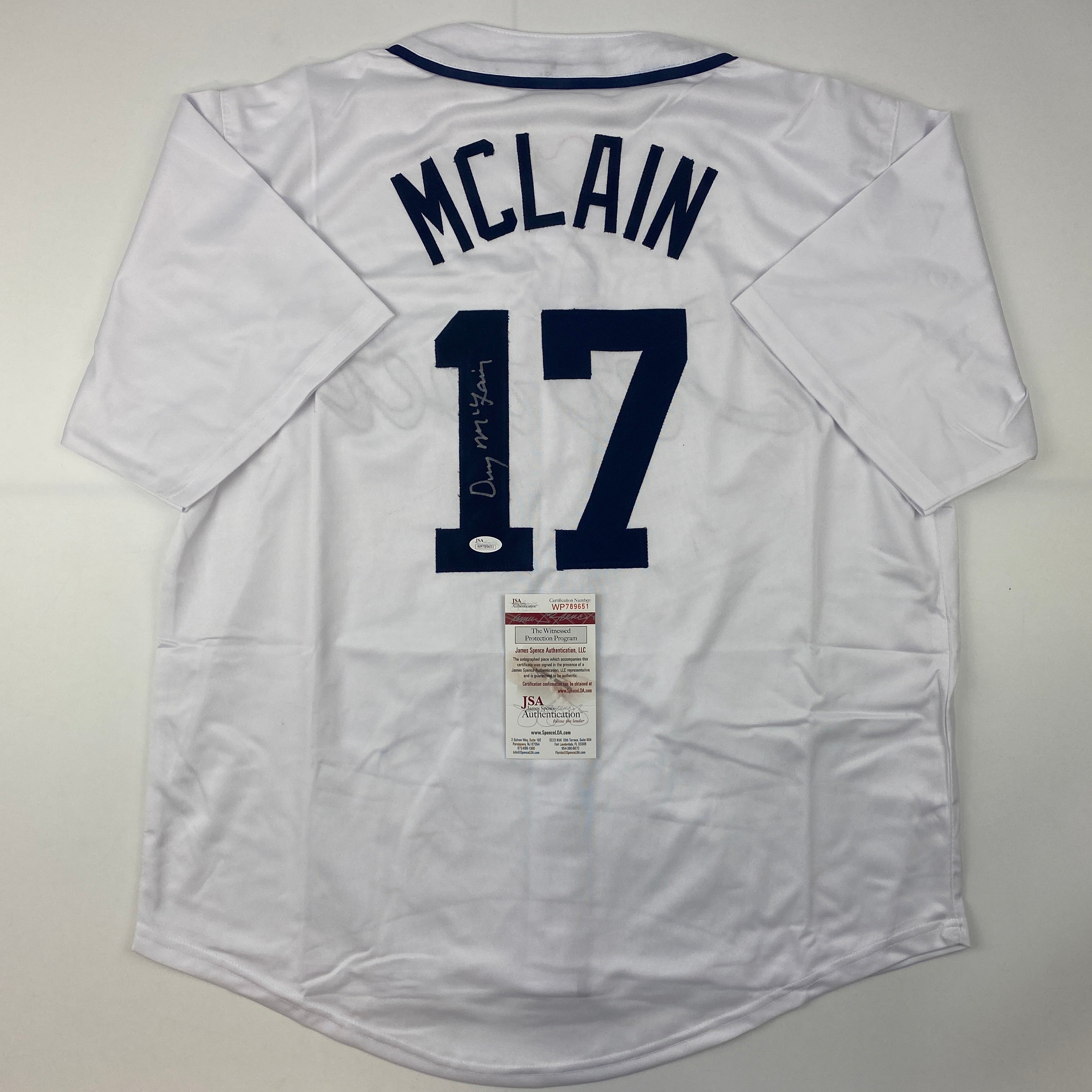 autographed-signed-denny-mclain-detroit-white-baseball-jersey-jsa-coa