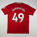 autographed-signed-alejandro-garnacho-manchester-united-red-soccer-jersey-beckett-bas-coa