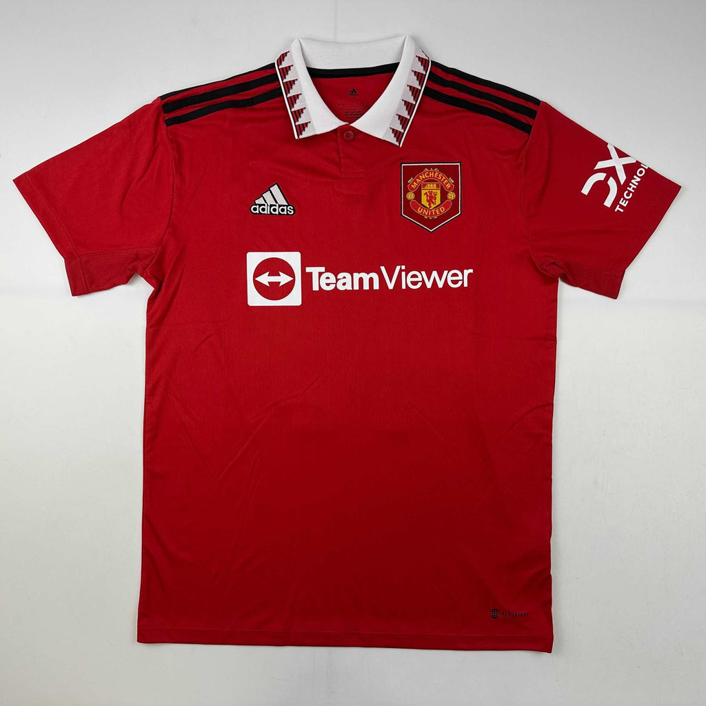 autographed-signed-alejandro-garnacho-manchester-united-red-soccer-jersey-beckett-bas-coa