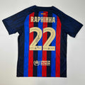 autographed-signed-raphinha-raphael-belloli-fc-barcelona-blue-soccer-jersey-beckett-bas-coa