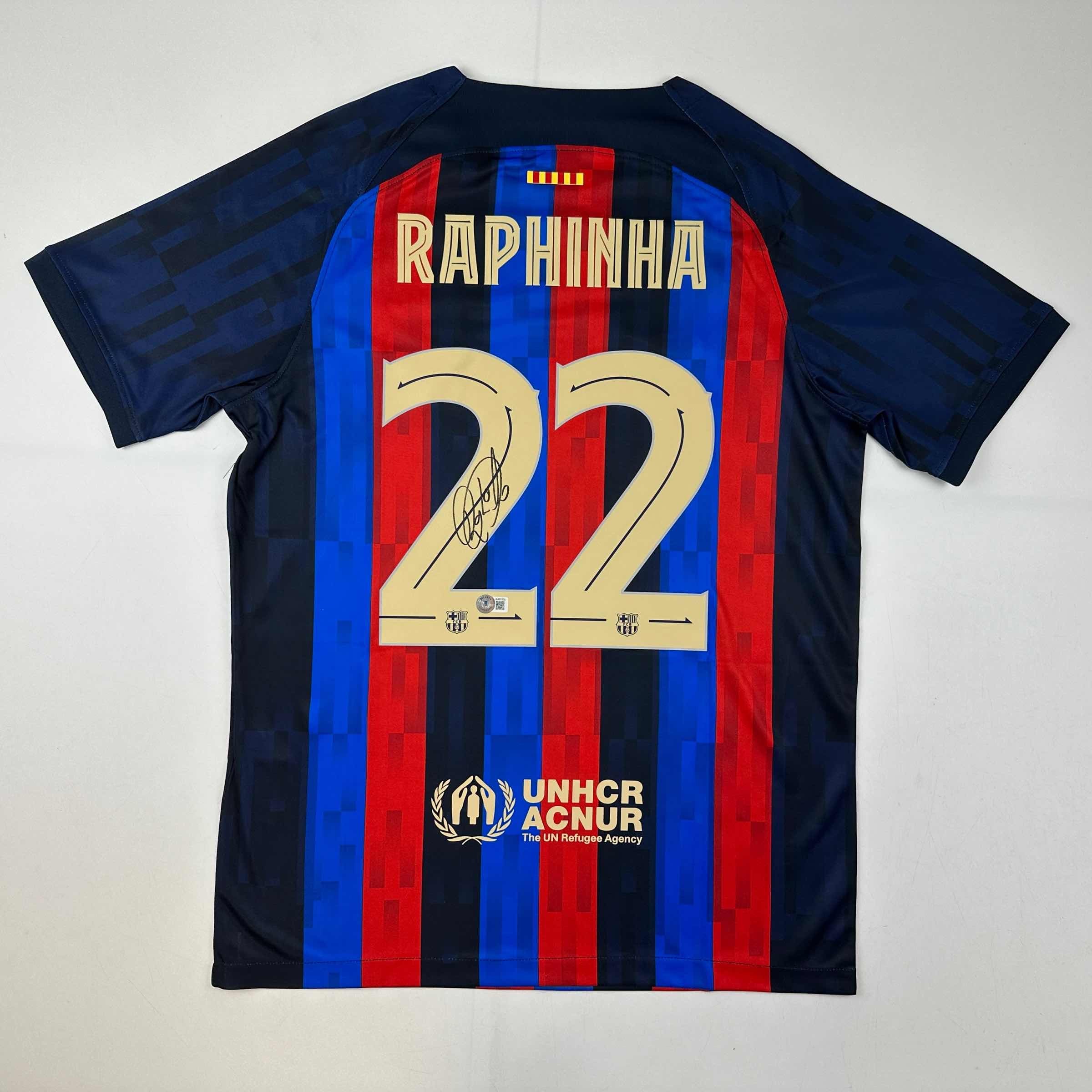 autographed-signed-raphinha-raphael-belloli-fc-barcelona-blue-soccer-jersey-beckett-bas-coa