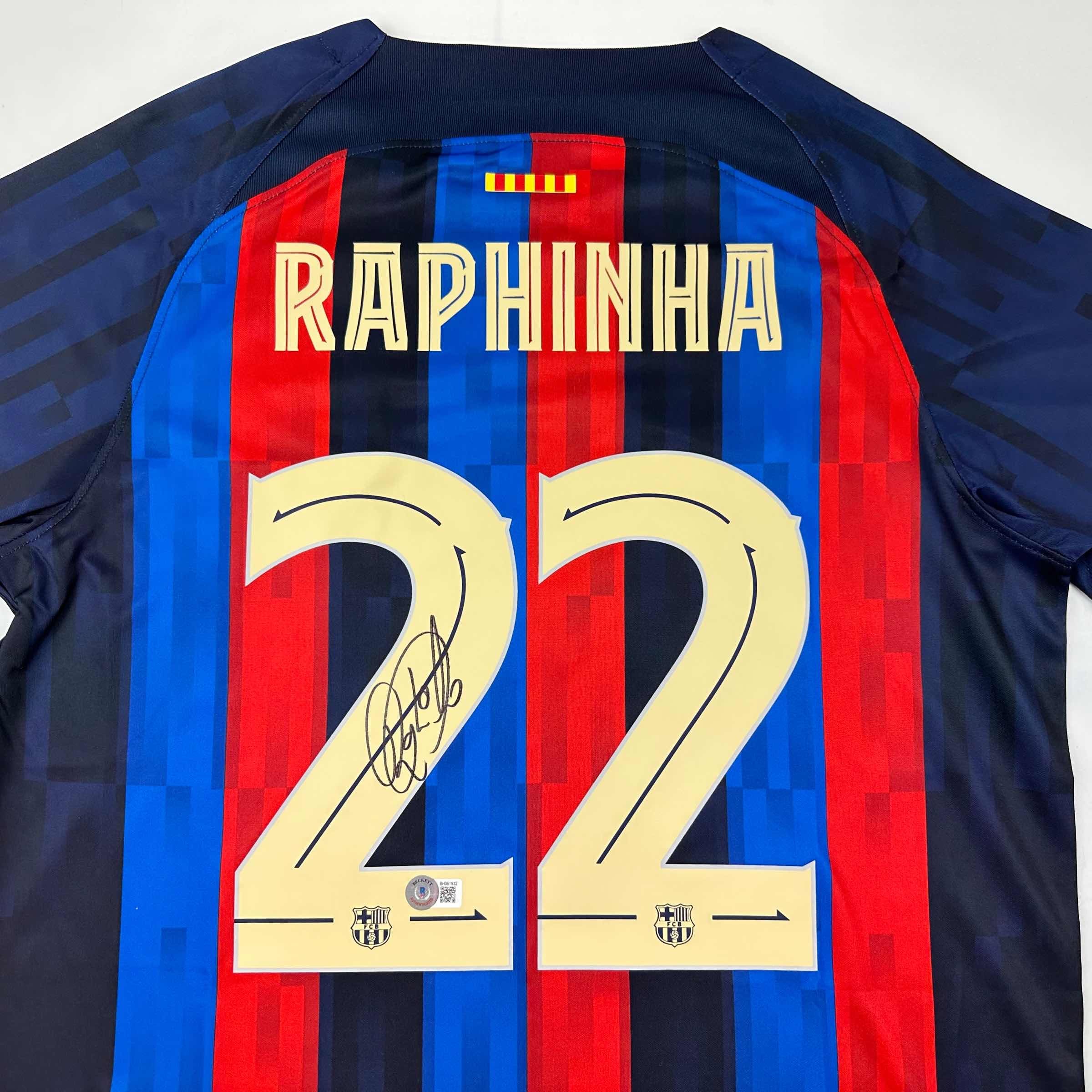 autographed-signed-raphinha-raphael-belloli-fc-barcelona-blue-soccer-jersey-beckett-bas-coa