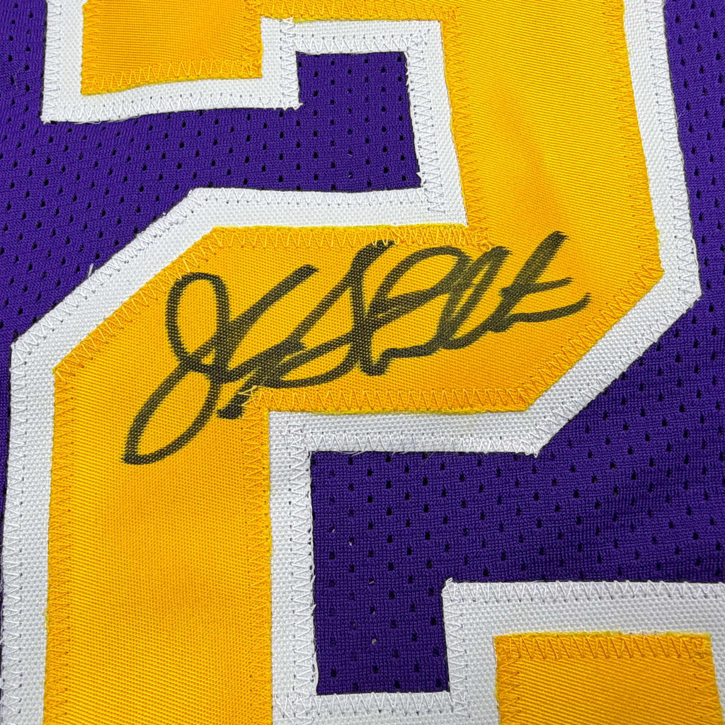 autographed-signed-john-stockton-utah-purple-basketball-jersey-beckett-bas-coa