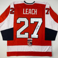 autographed-signed-reggie-leach-philadelphia-orange-hockey-jersey-jsa-coa