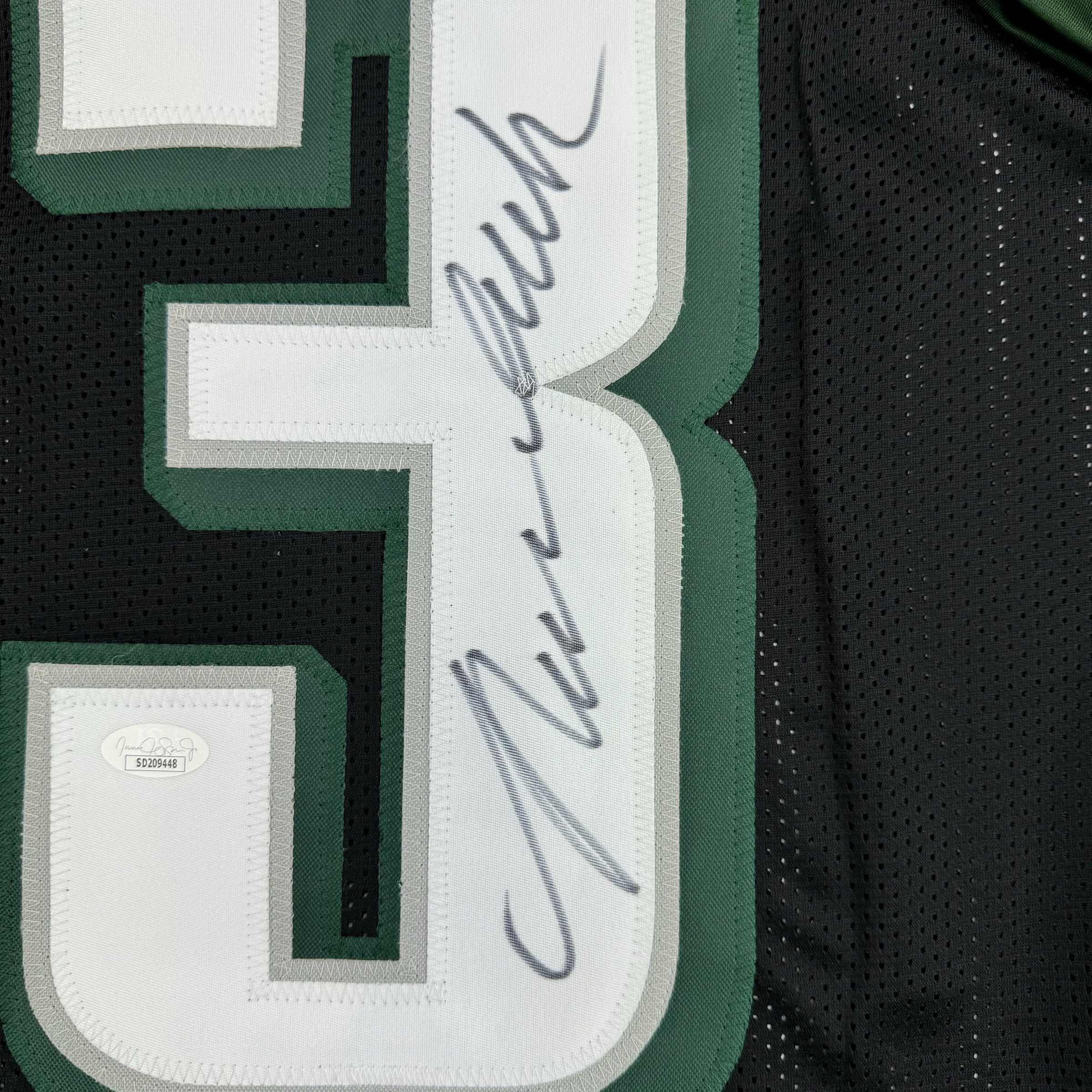 autographed-signed-nolan-smith-jr-philadelphia-black-football-jersey-jsa-coa