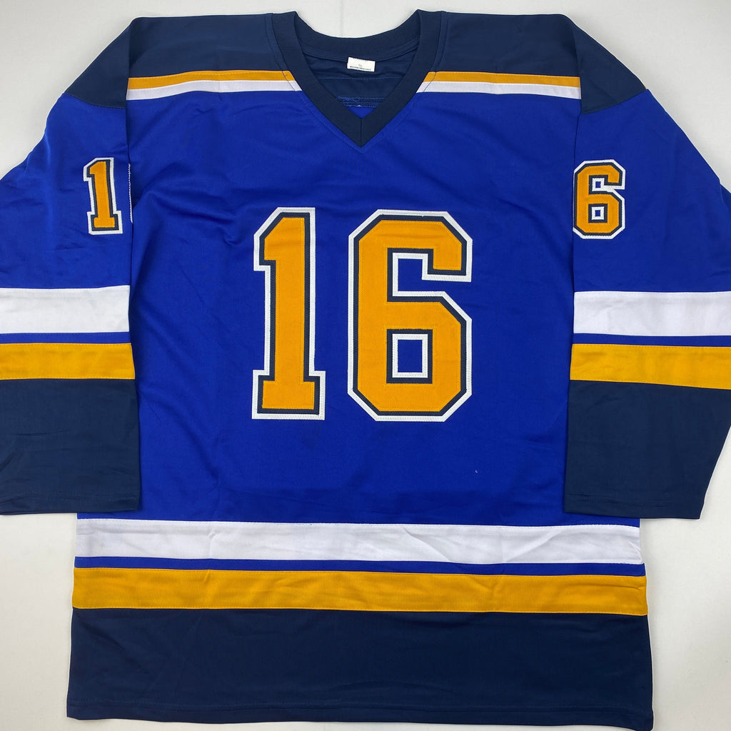 autographed-signed-brett-hull-st-louis-blue-yellow-numbers-hockey-jersey-jsa-coa