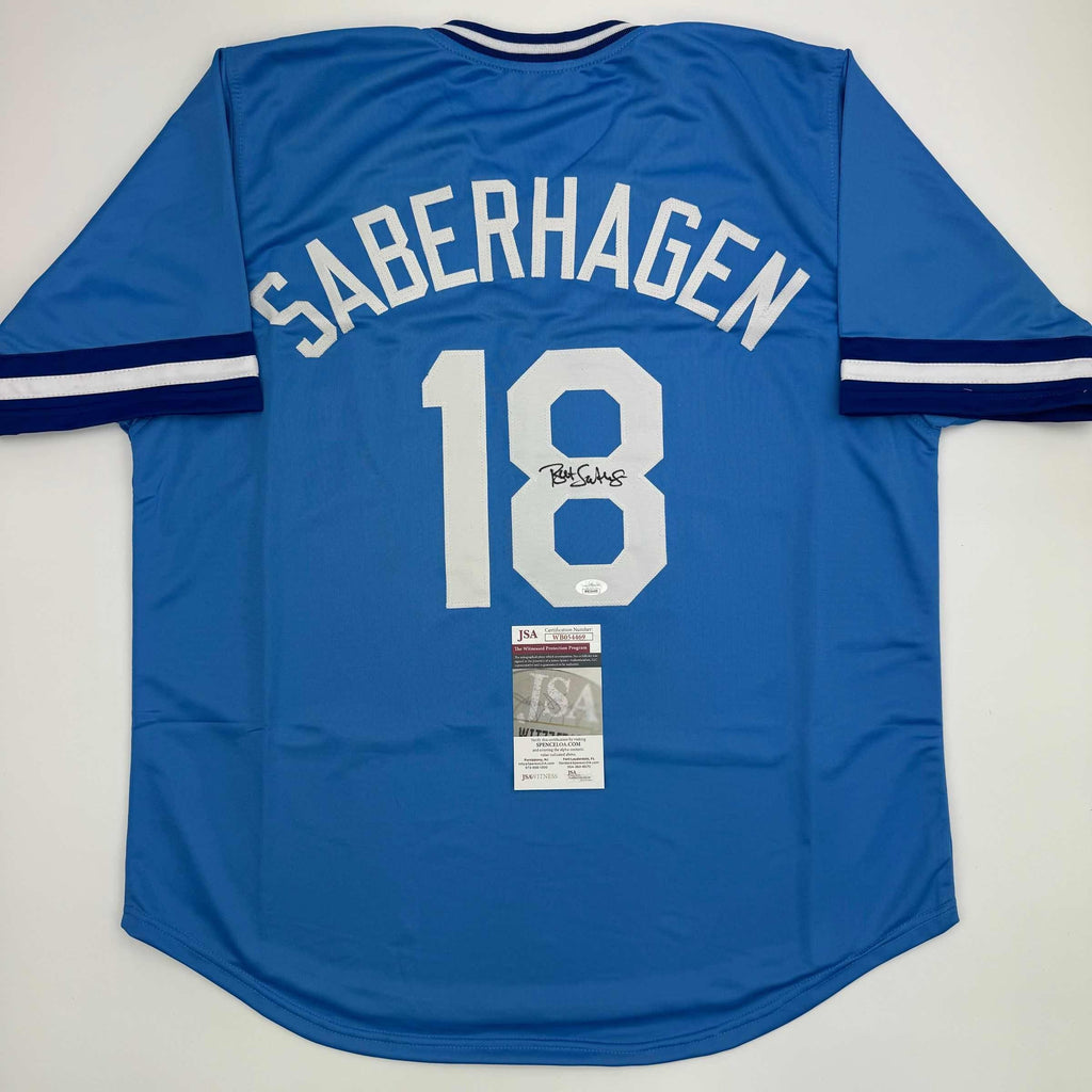 autographed-signed-bret-saberhagen-kansas-city-light-blue-baseball-jersey-jsa-coa