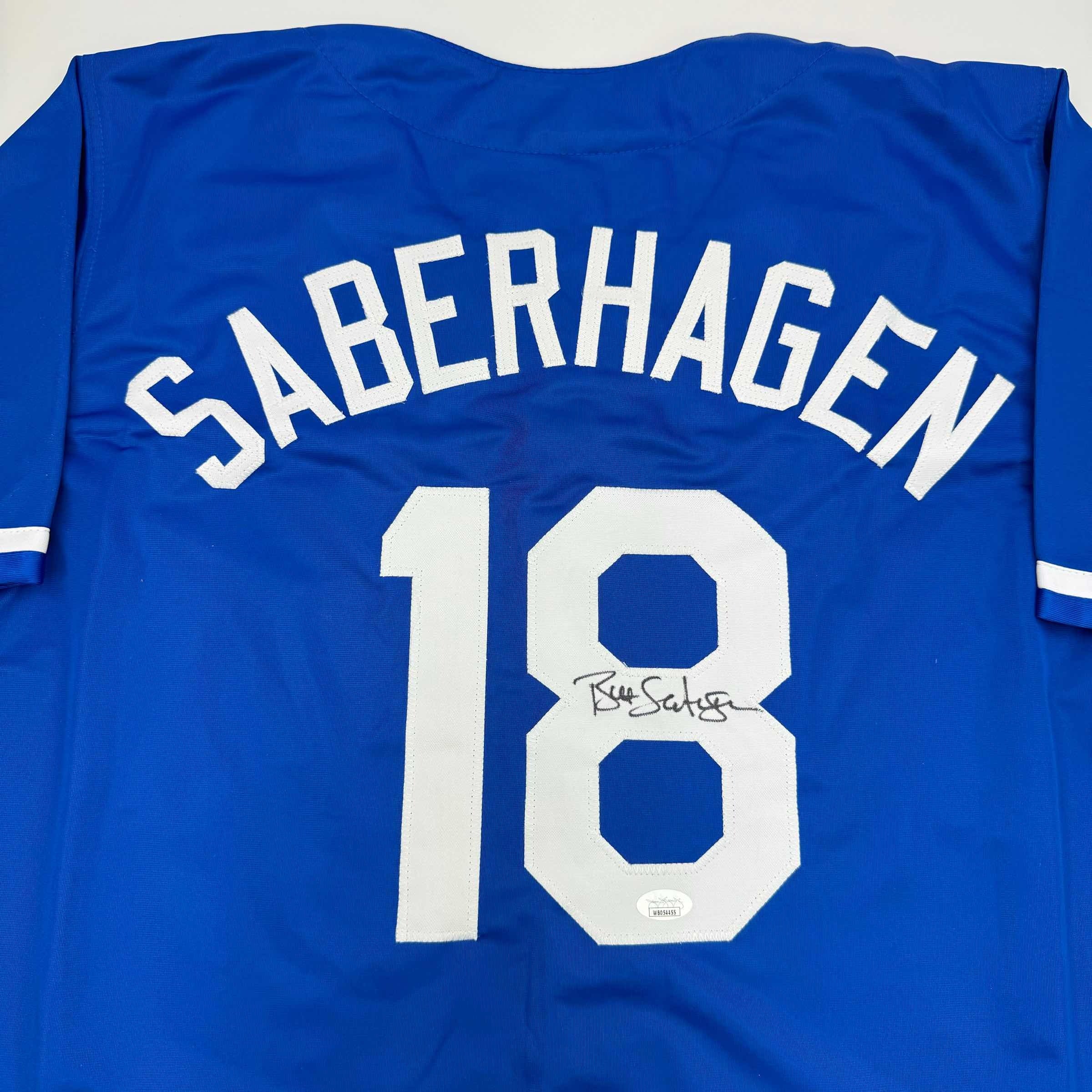 autographed-signed-bret-saberhagen-kansas-city-dark-blue-baseball-jersey-jsa-coa