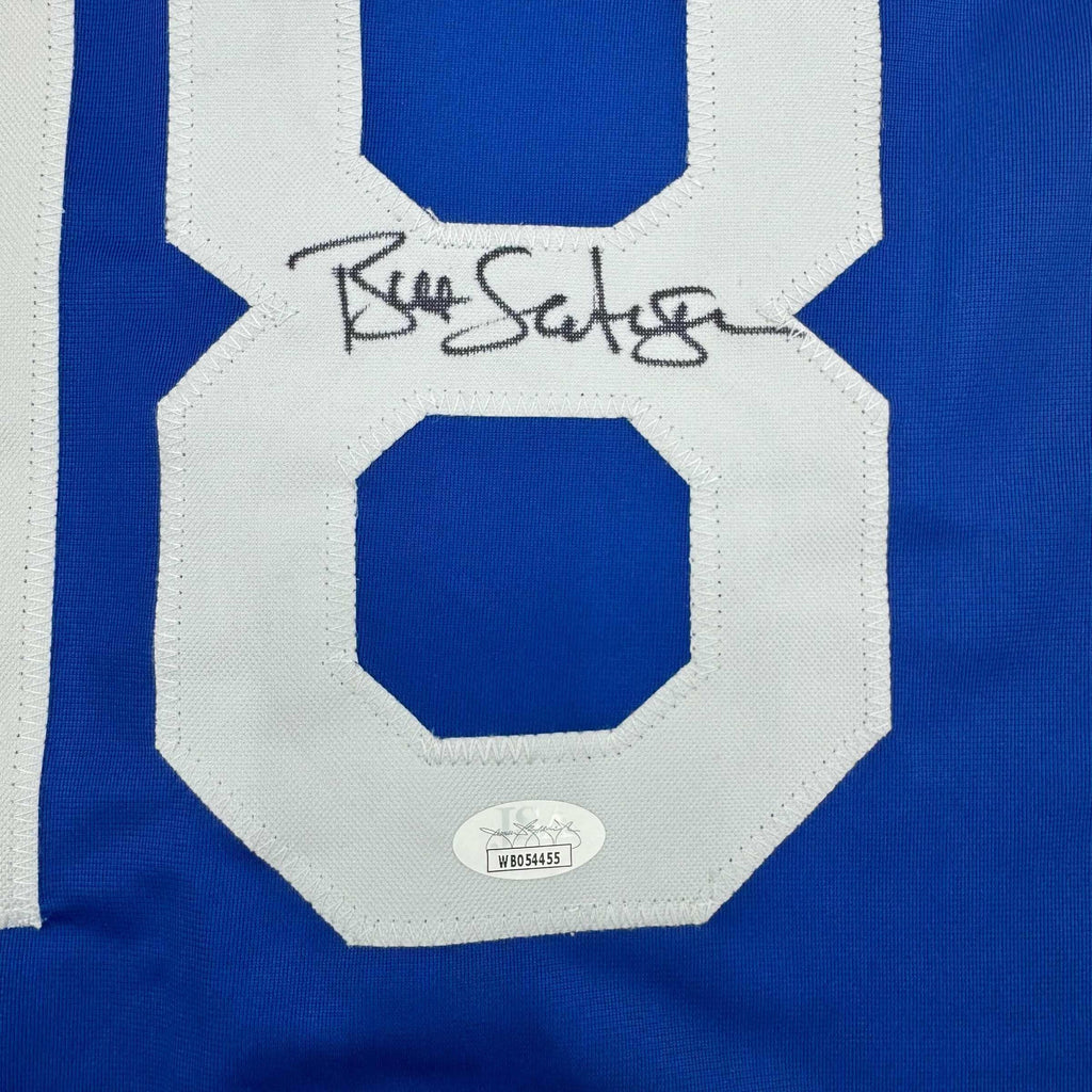 autographed-signed-bret-saberhagen-kansas-city-dark-blue-baseball-jersey-jsa-coa