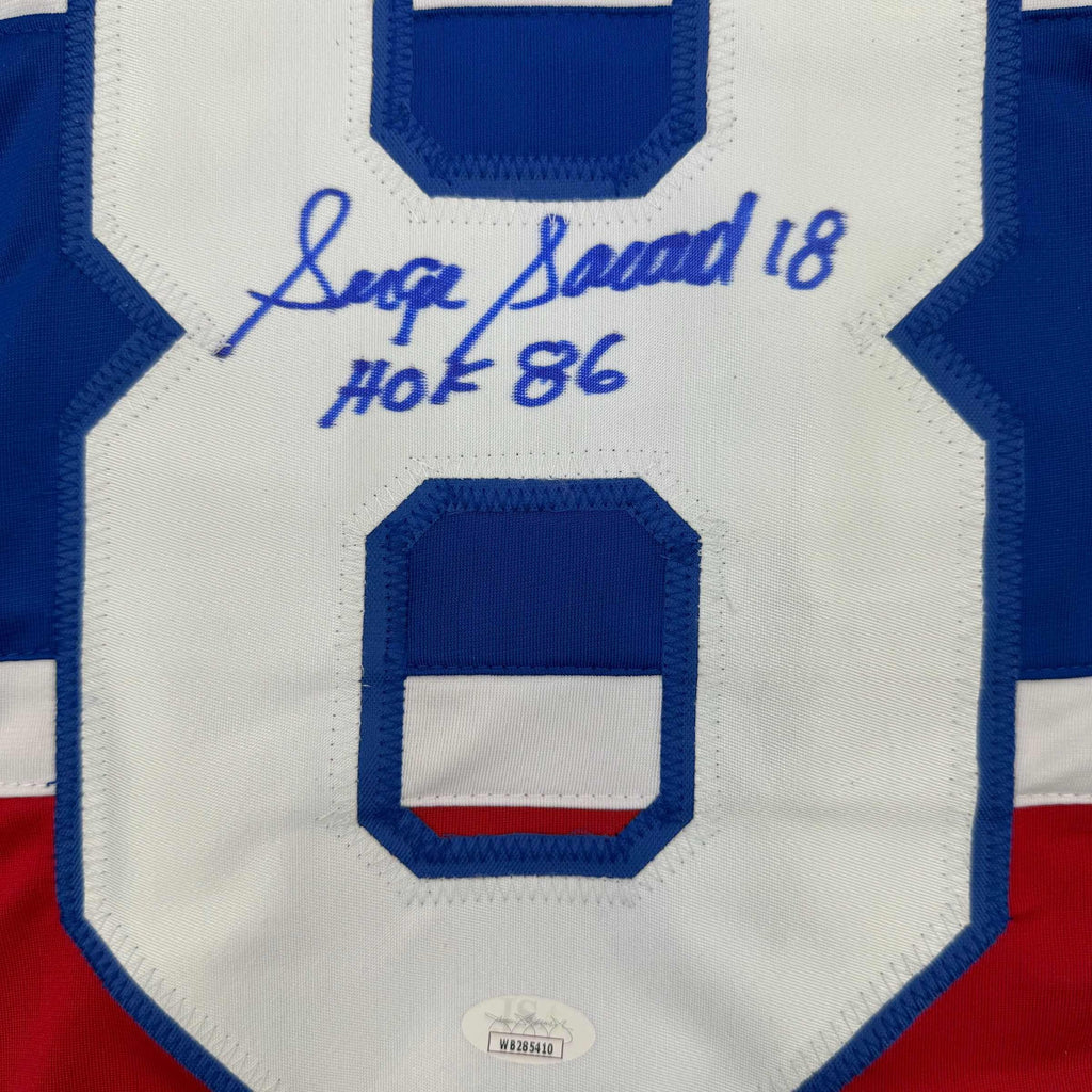 autographed-signed-serge-savard-hof-86-montreal-red-hockey-jersey-jsa-coa