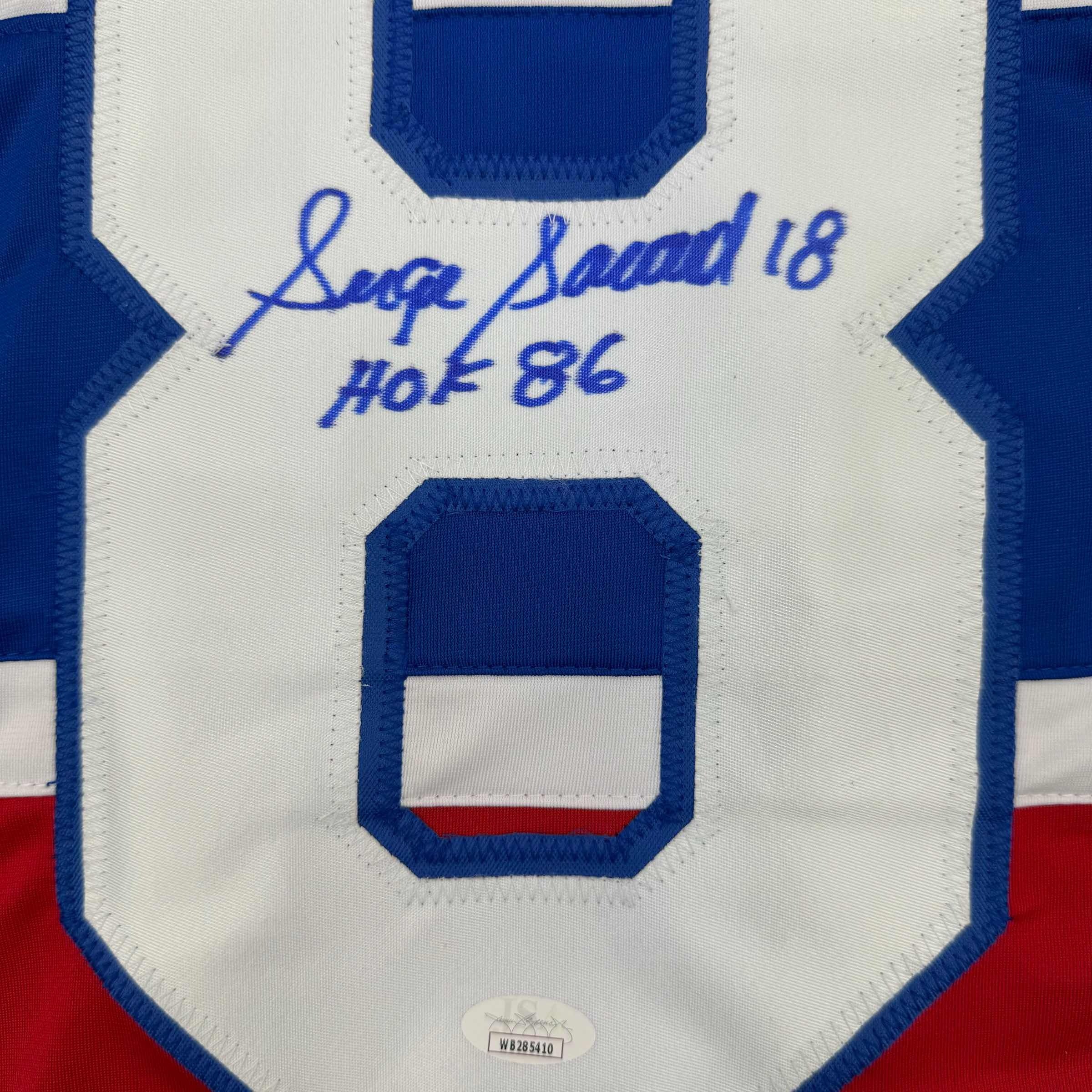 autographed-signed-serge-savard-hof-86-montreal-red-hockey-jersey-jsa-coa