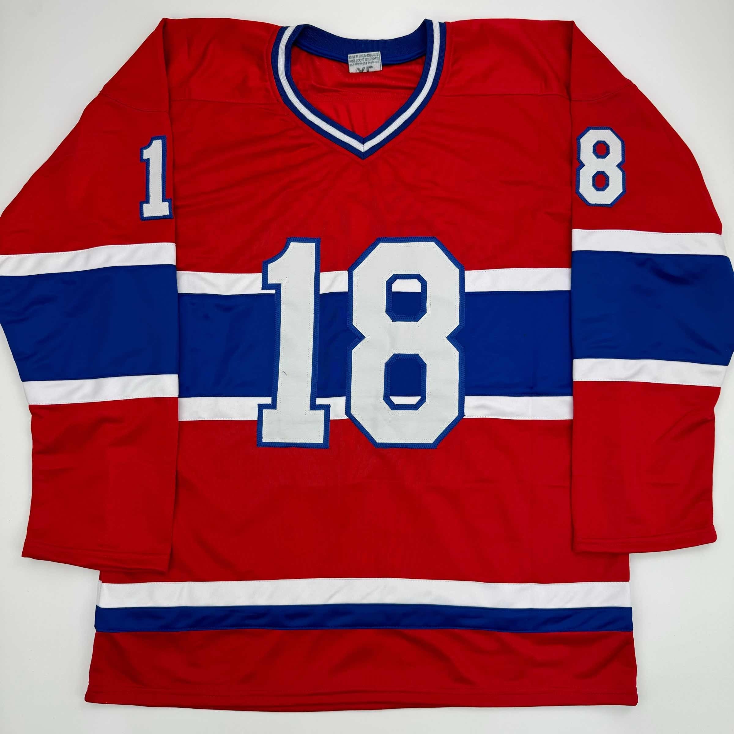 autographed-signed-serge-savard-hof-86-montreal-red-hockey-jersey-jsa-coa