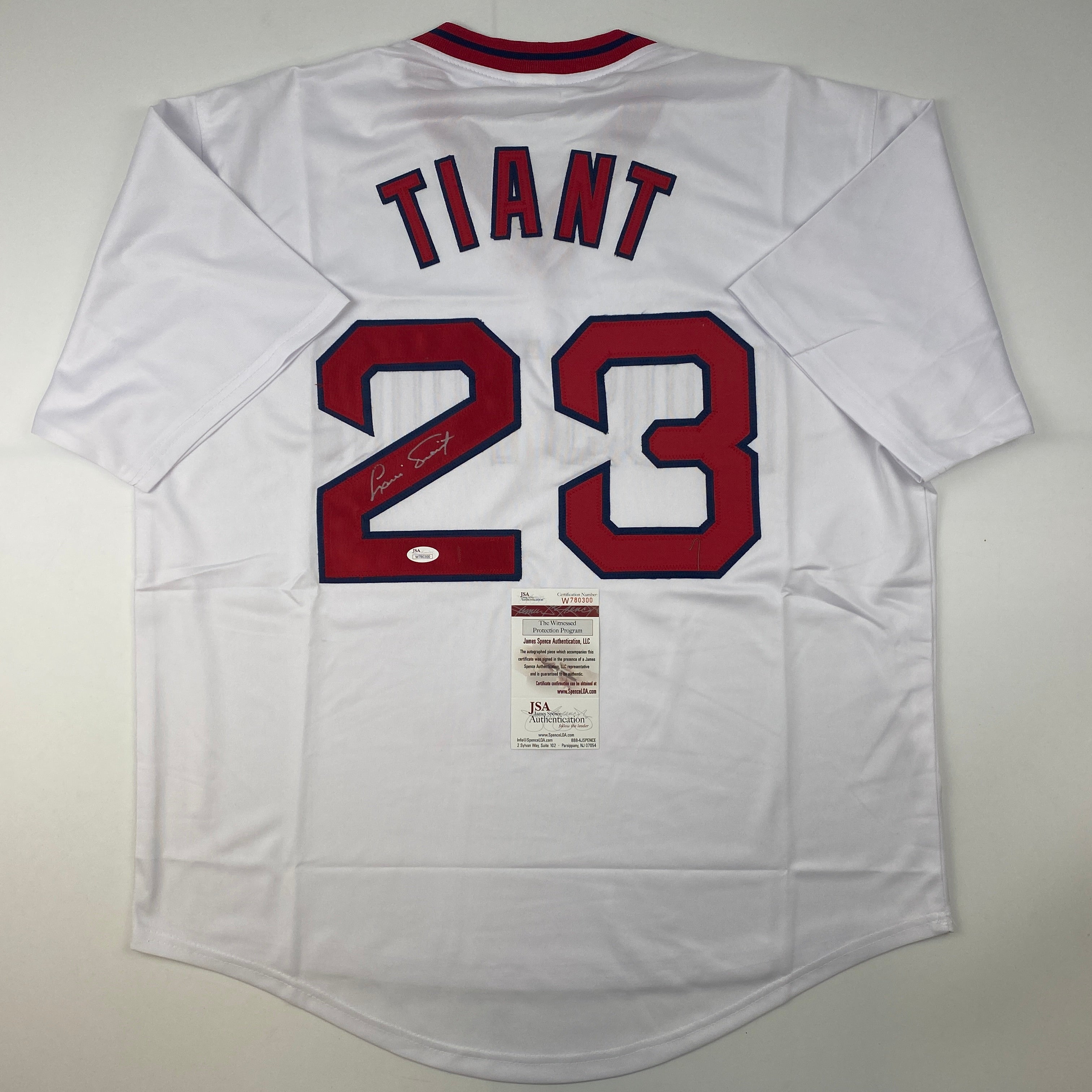 autographed-signed-luis-tiant-boston-red-sox-white-baseball-jersey-jsa-coa
