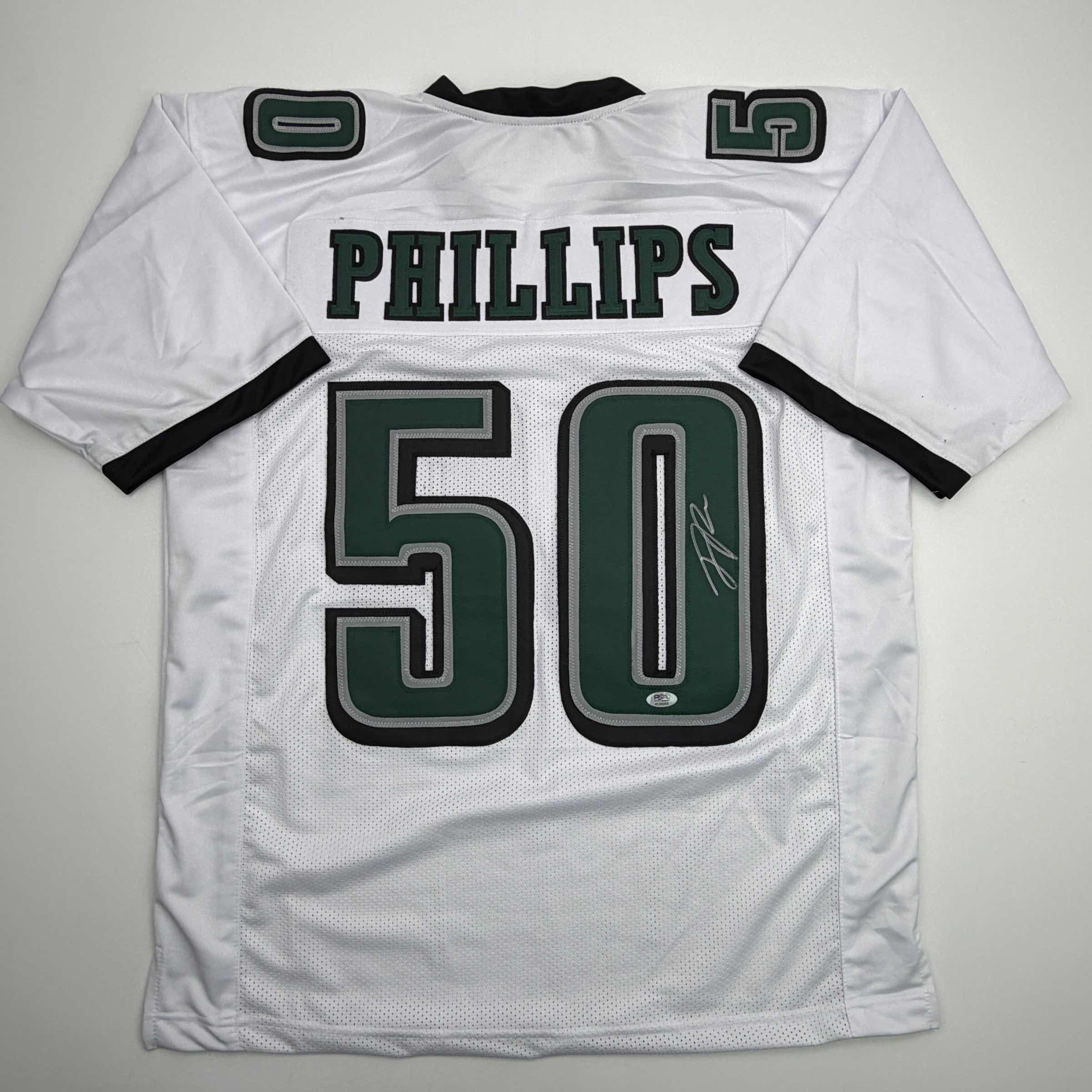 autographed-signed-jaelan-phillips-philadelphia-white-football-jersey-psa-dna-coa